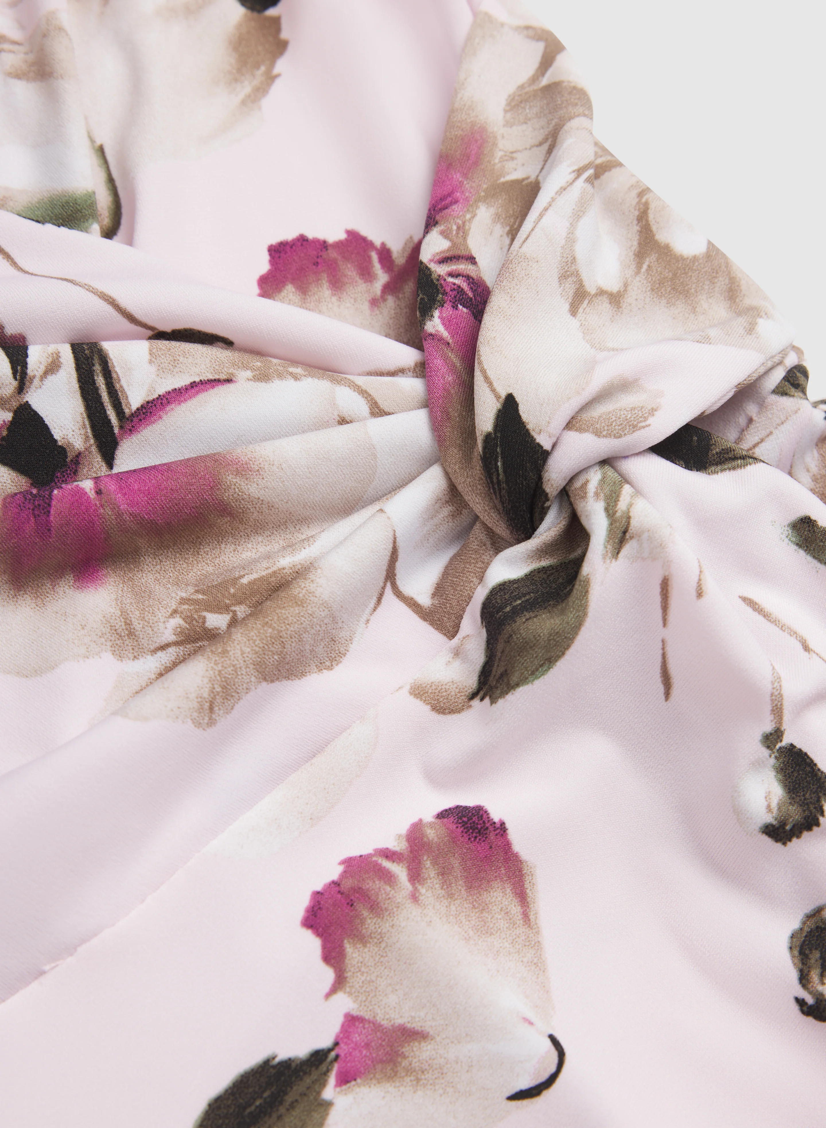 Floral Twist Detail Dress - Image 6