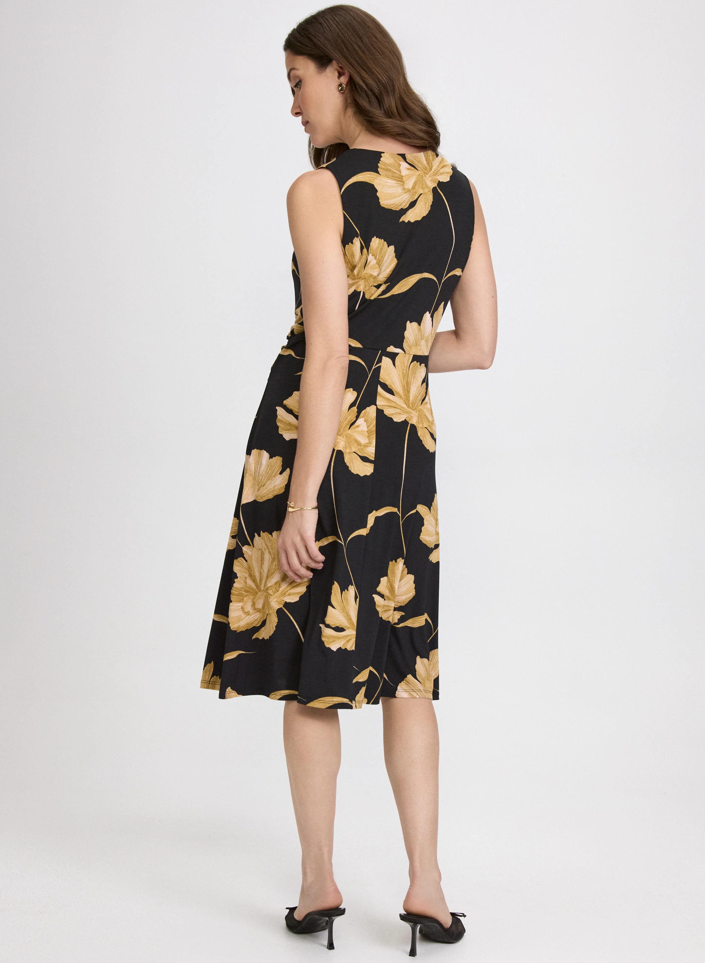 Floral Twist Front Dress - Image 4