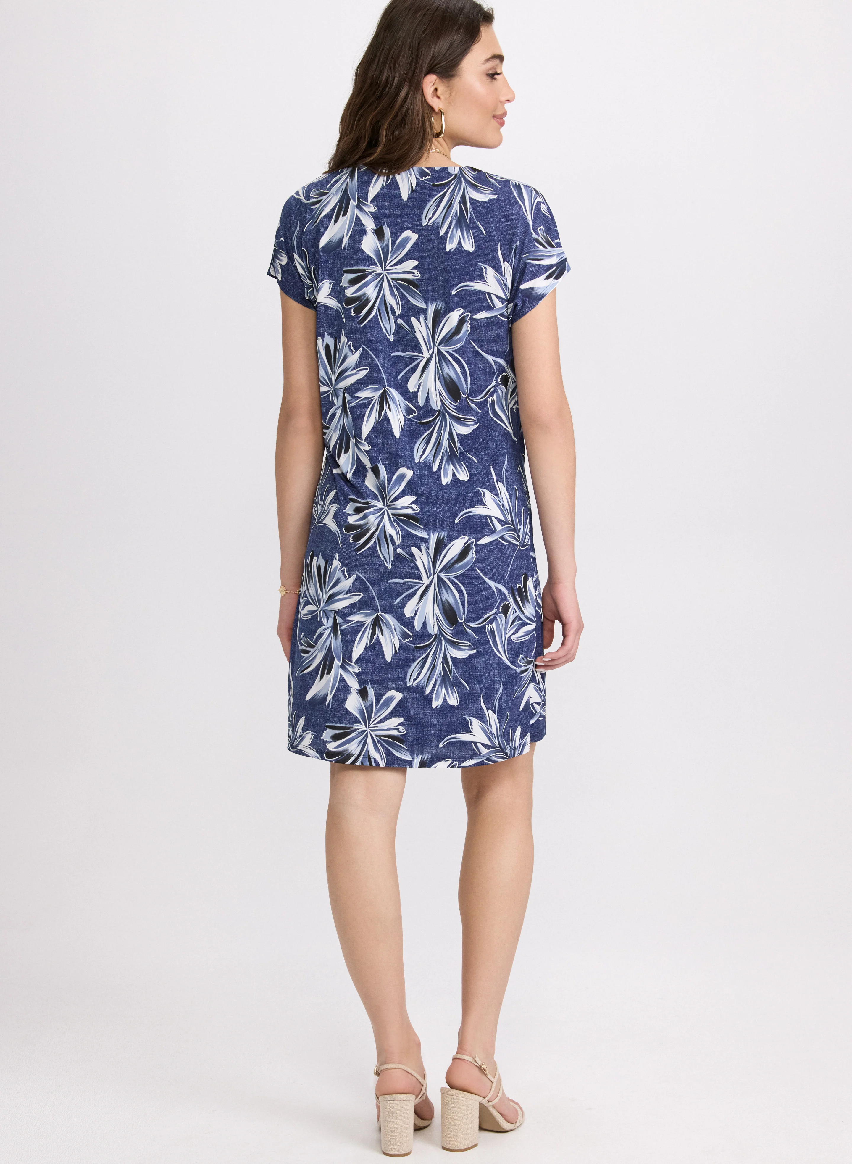 Floral V-Neck Dress - Image 2