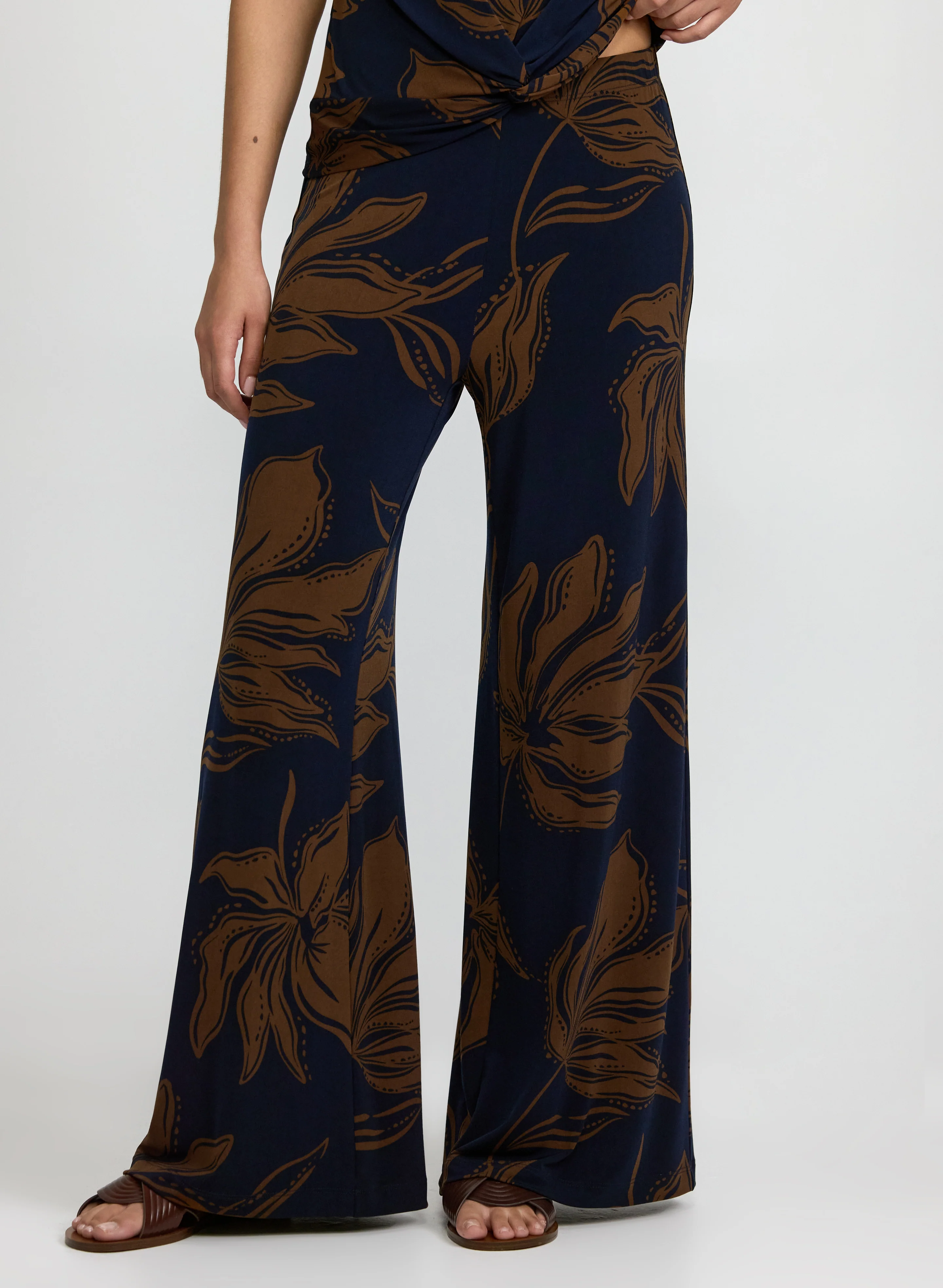Floral Wide-Leg Pants