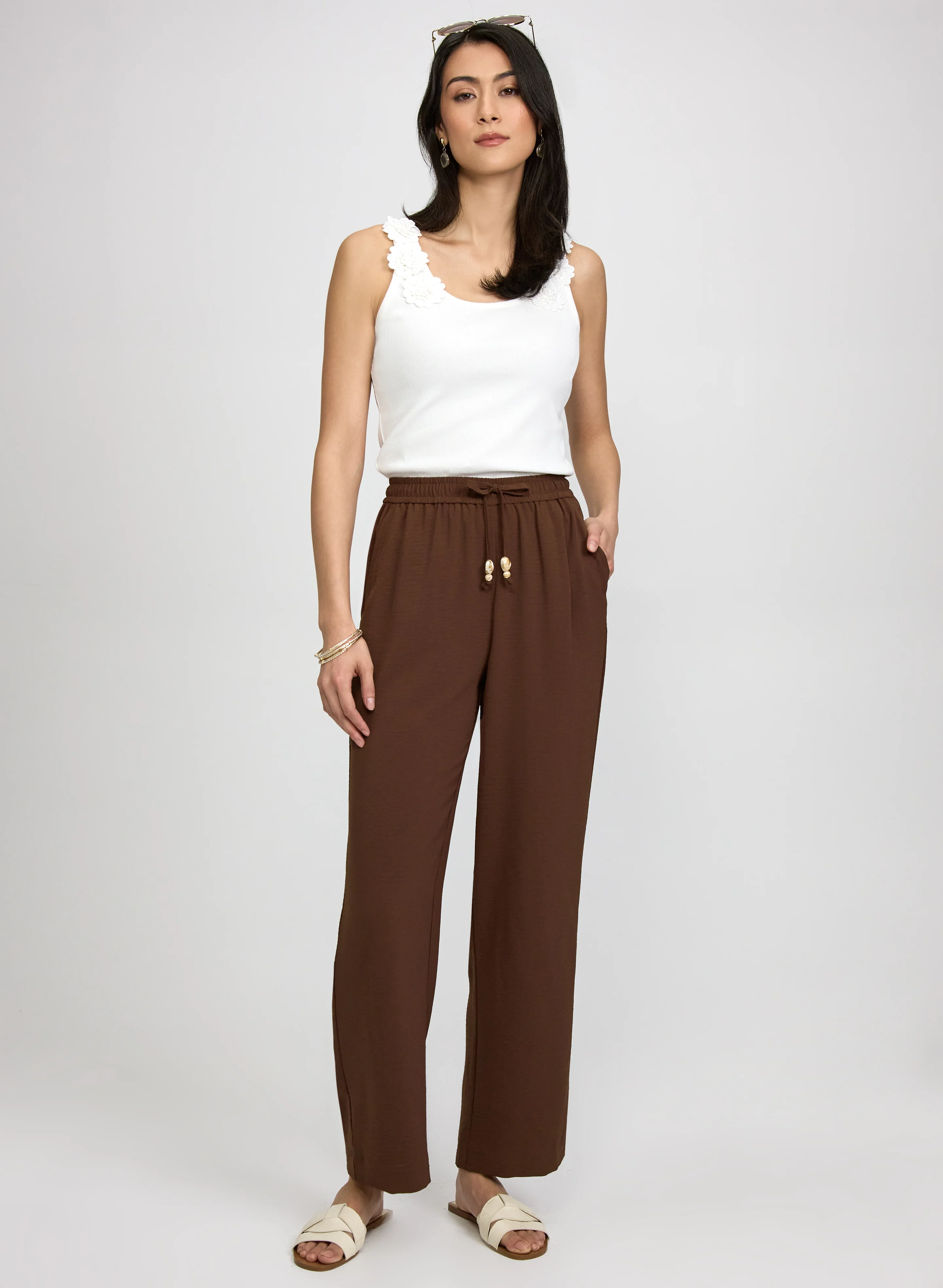 Flower Applique Tank Top - Image 3