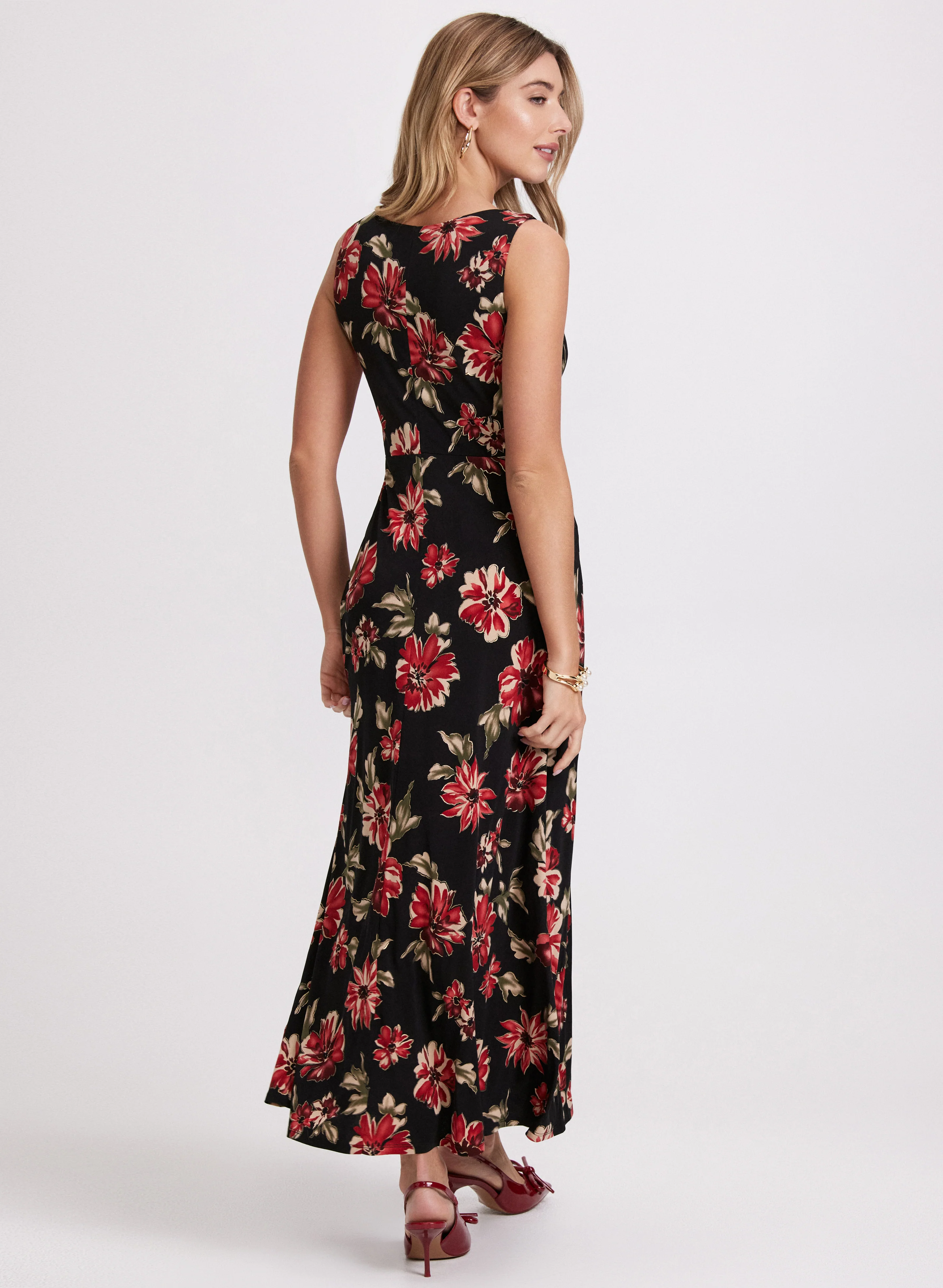 Foiled Floral Dress - Image 3