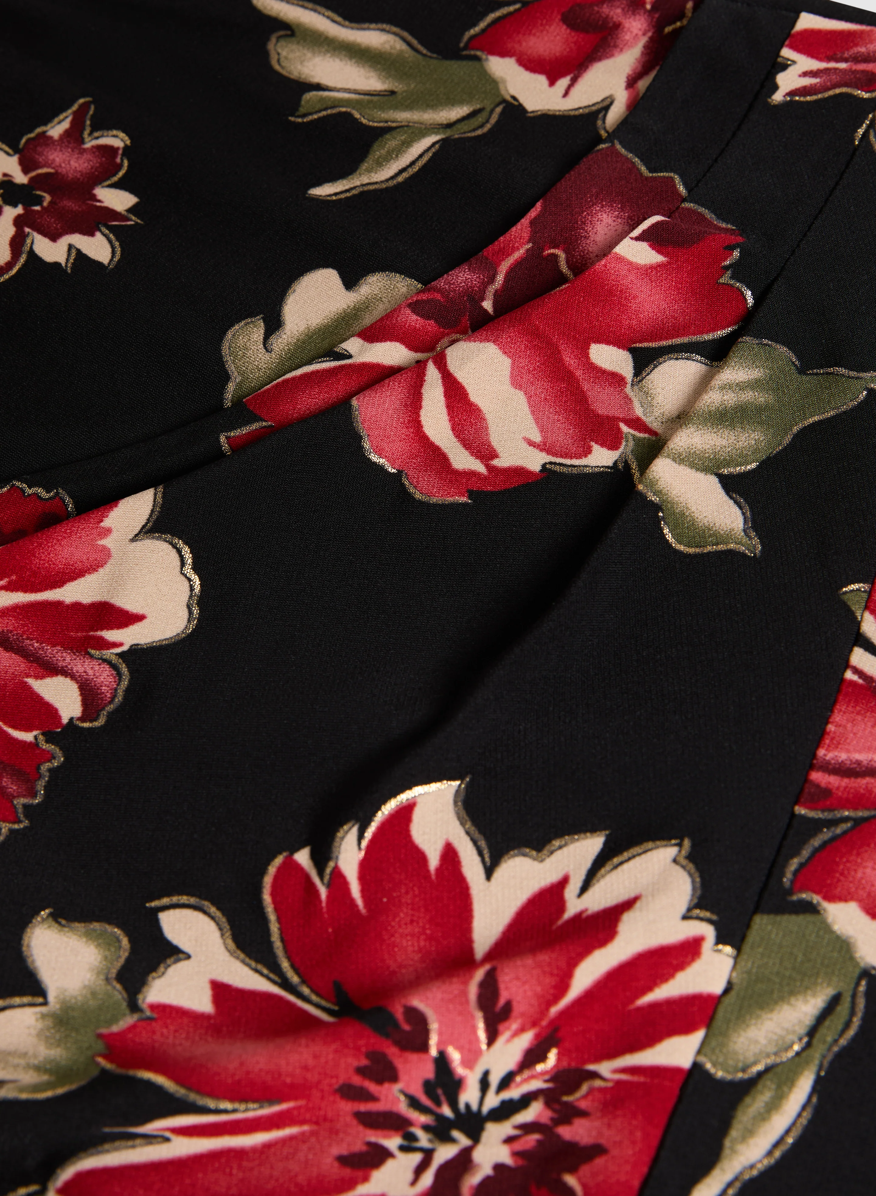 Foiled Floral Dress - Image 7