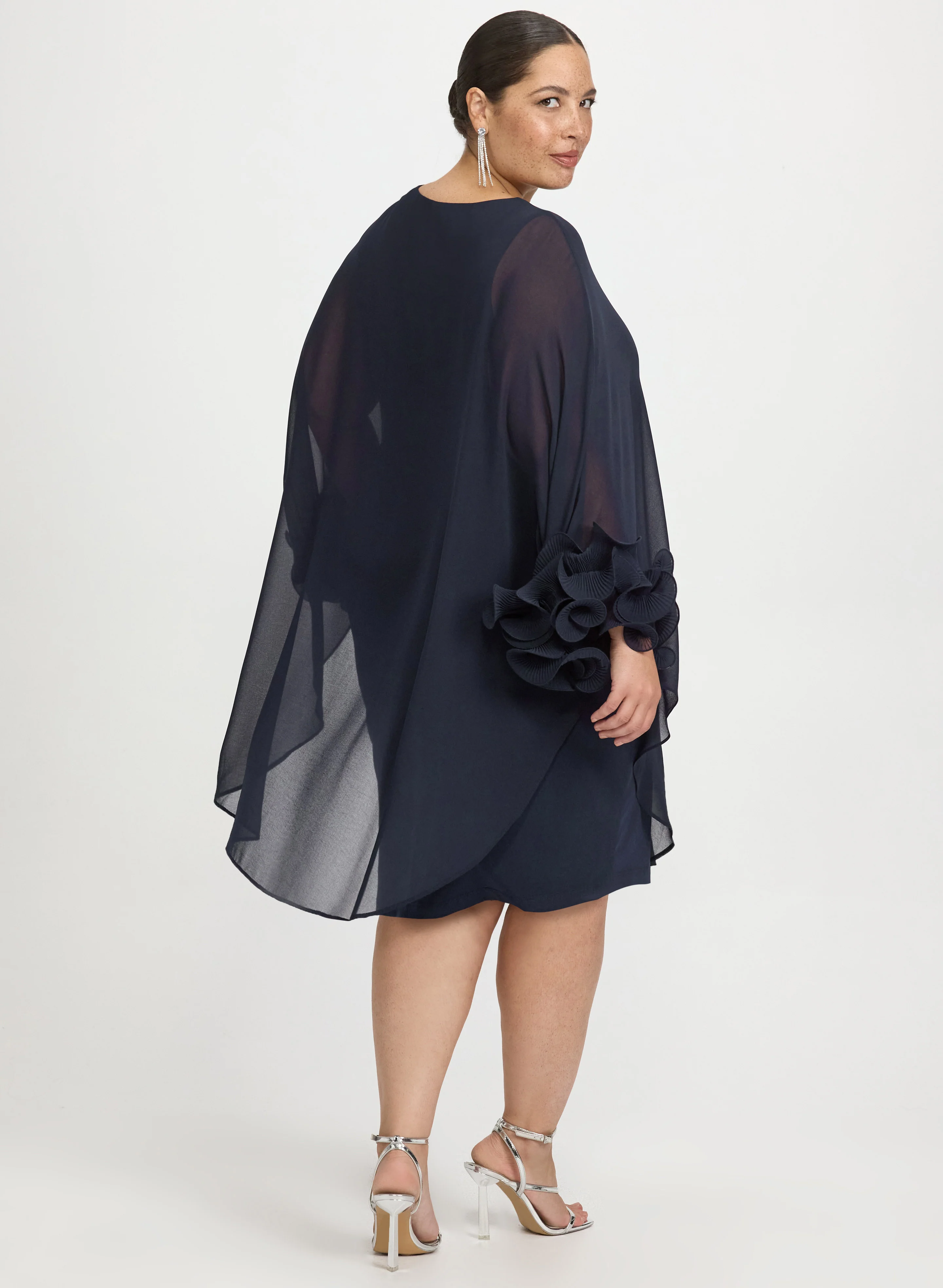 Frill Sleeve Dress - Image 4