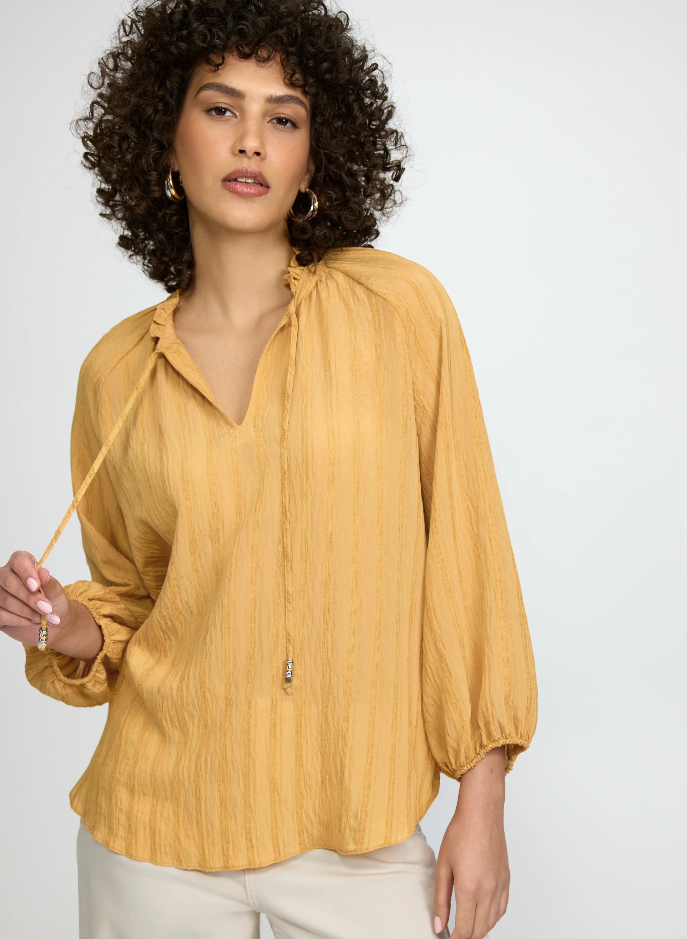 Frilled Collar Blouse - Image 7
