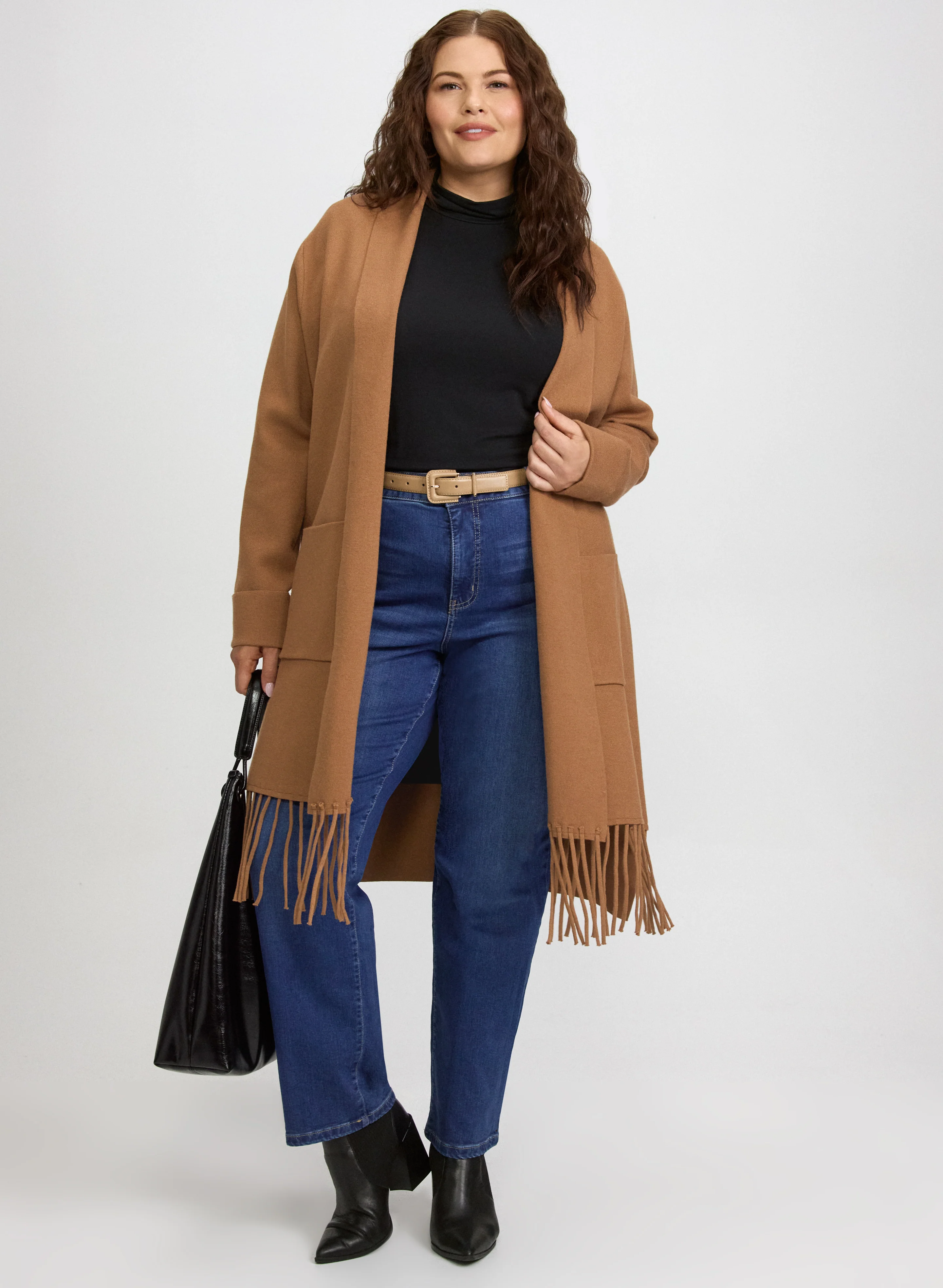 Fringe Colour Block Cardigan - Image 3