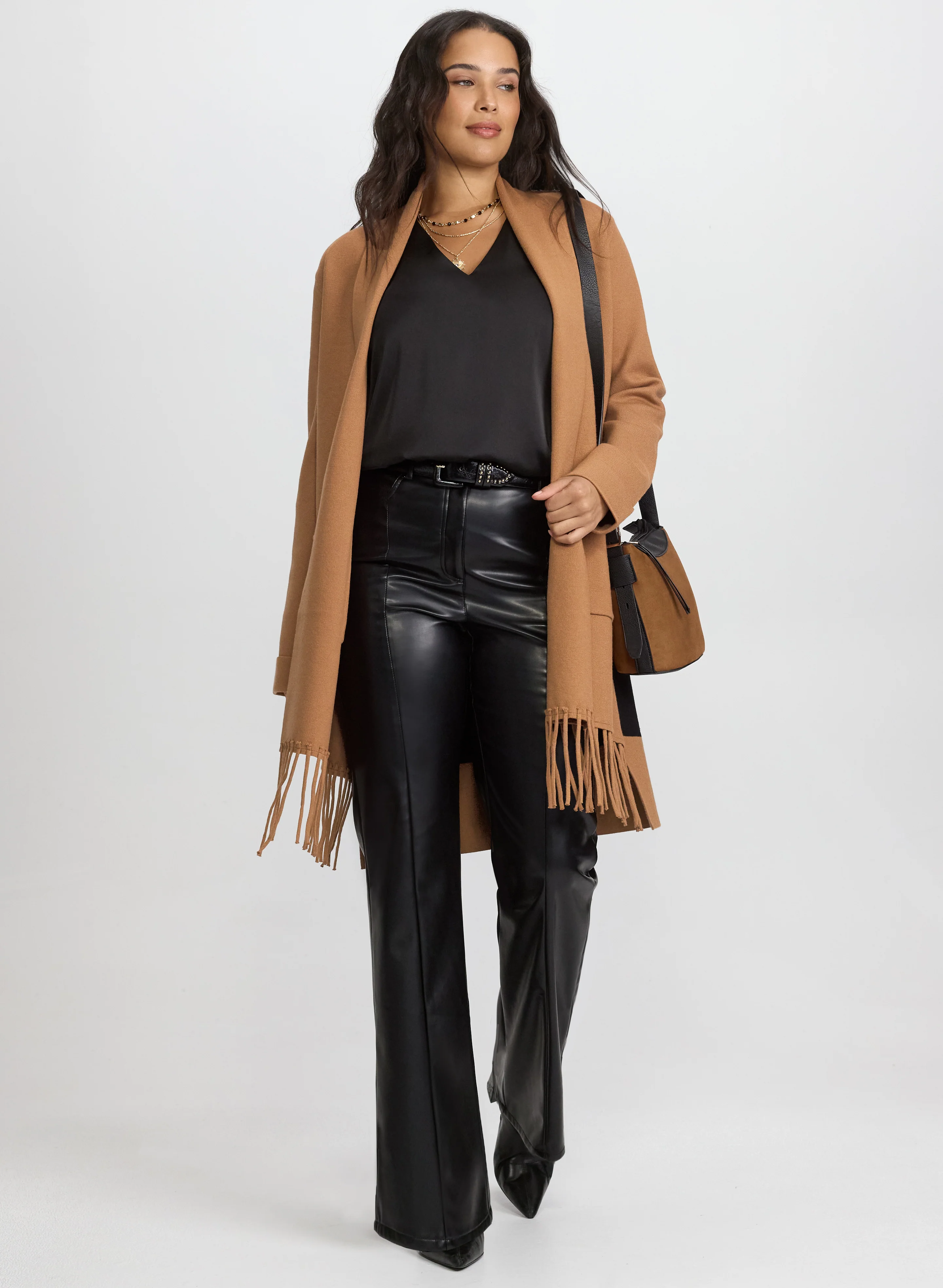 Fringe Colour Block Cardigan - Image 3