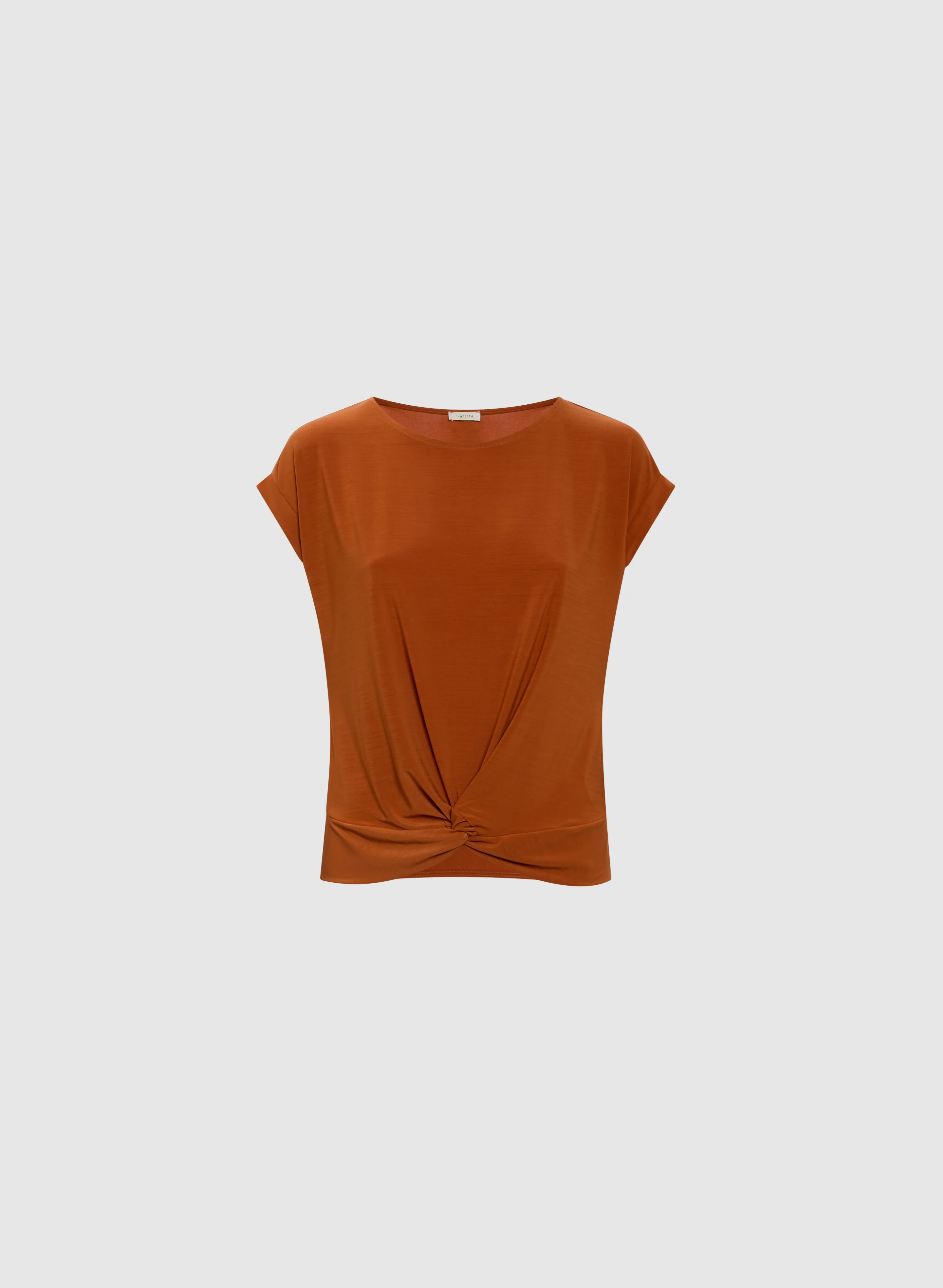 Front Knot Drop Shoulder Top - Image 6