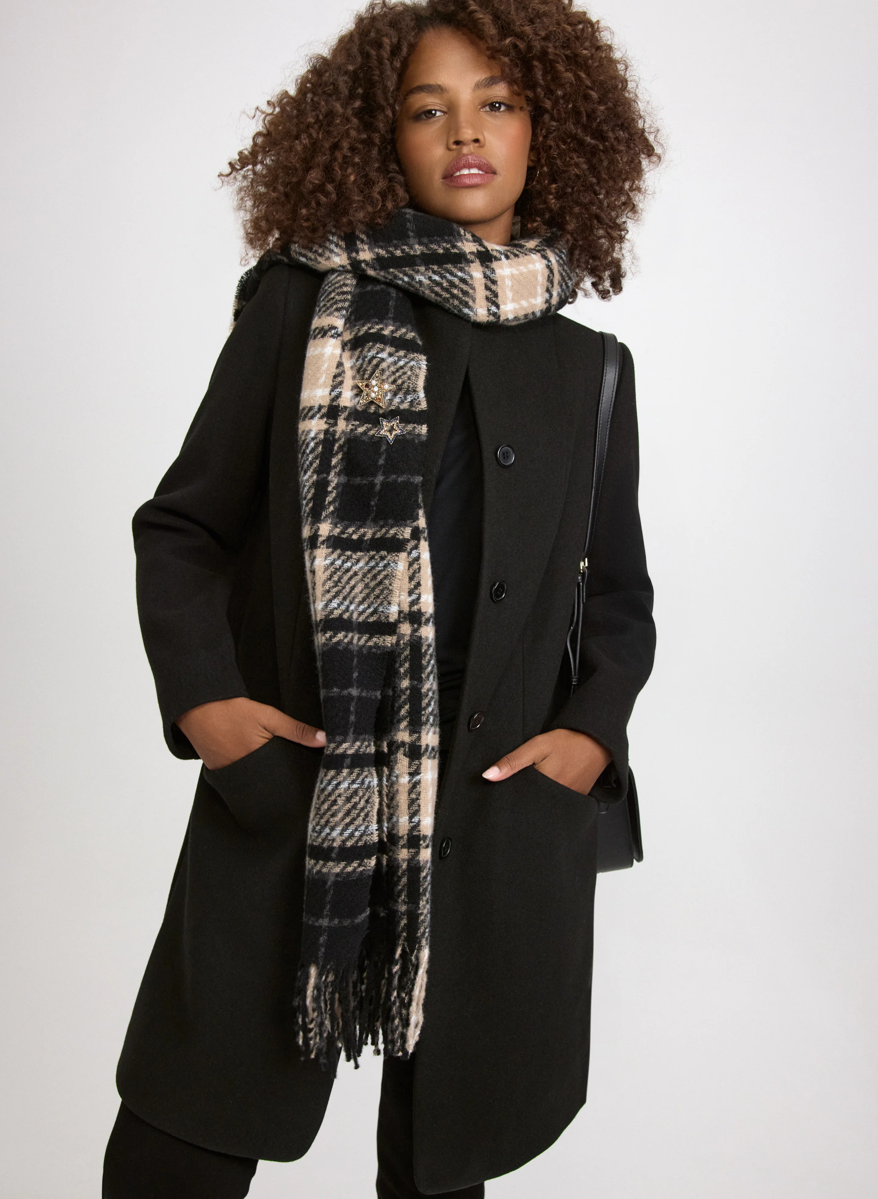 Funnel Neck Wool Coat - Image 4