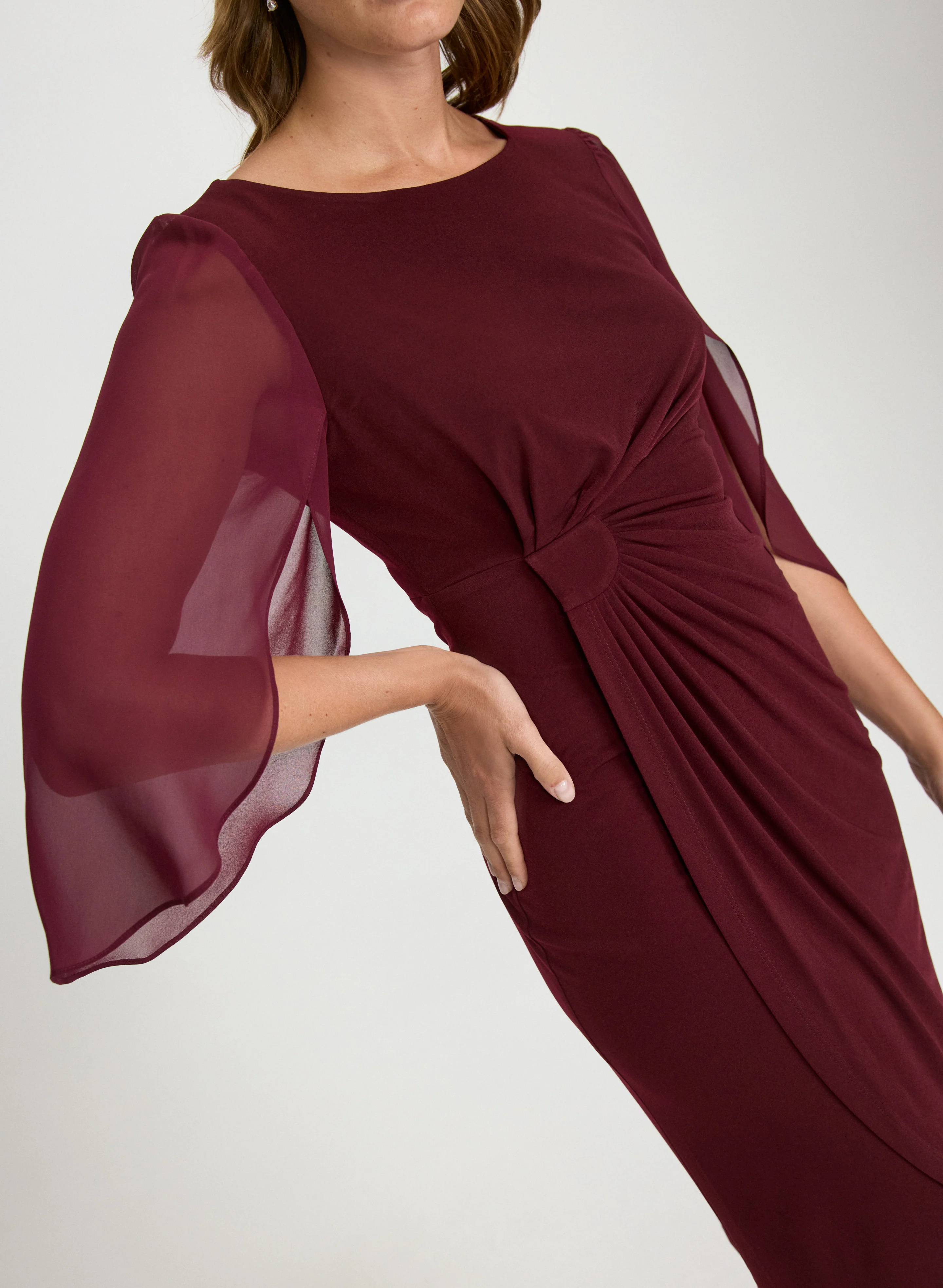 Gathered Jersey Dress - Image 5