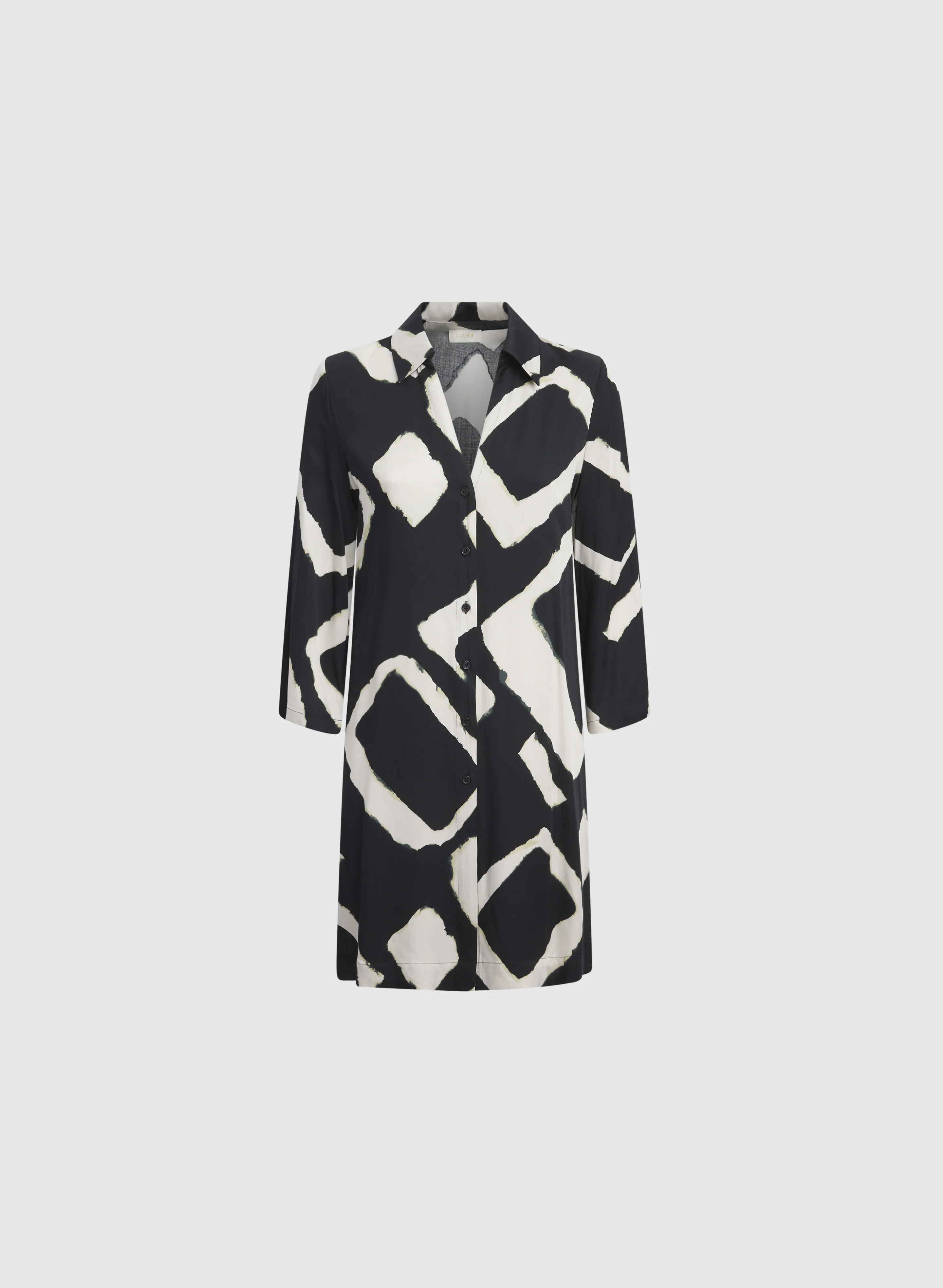 Geometric Button-Down Blouse - Image 6