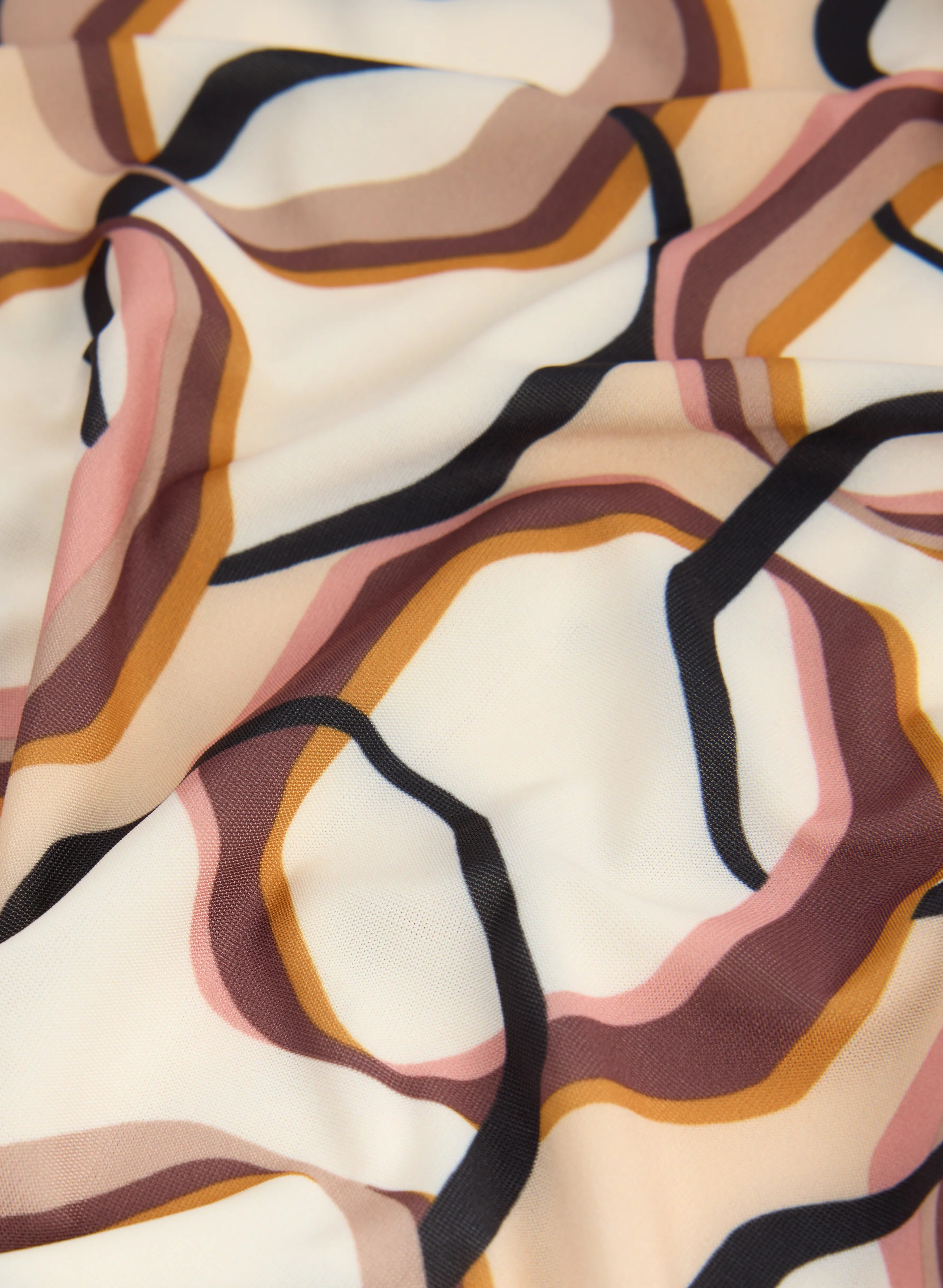 Geometric Cap Sleeve Top - Image 7