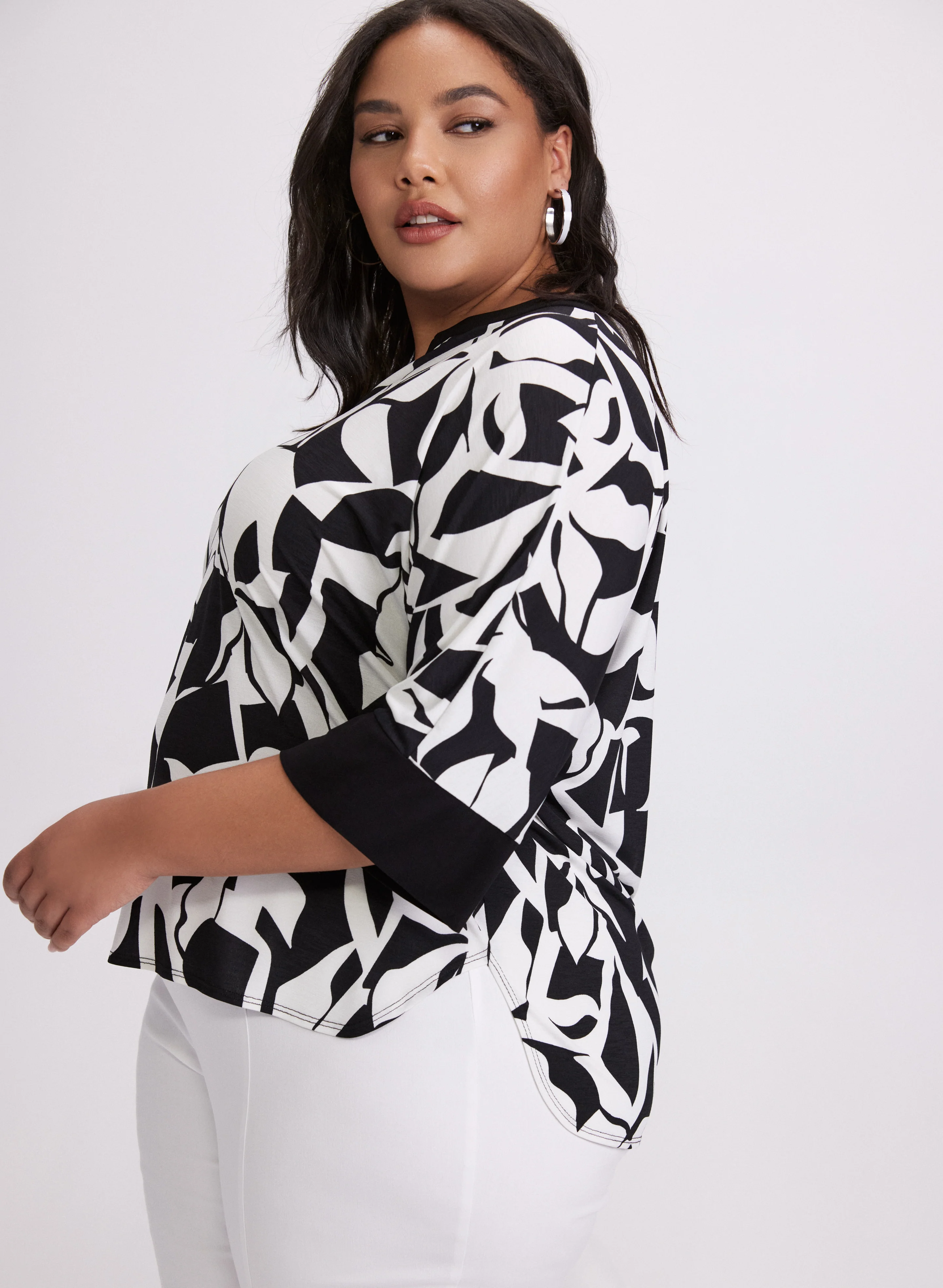 Geometric Colour Block Top - Image 3