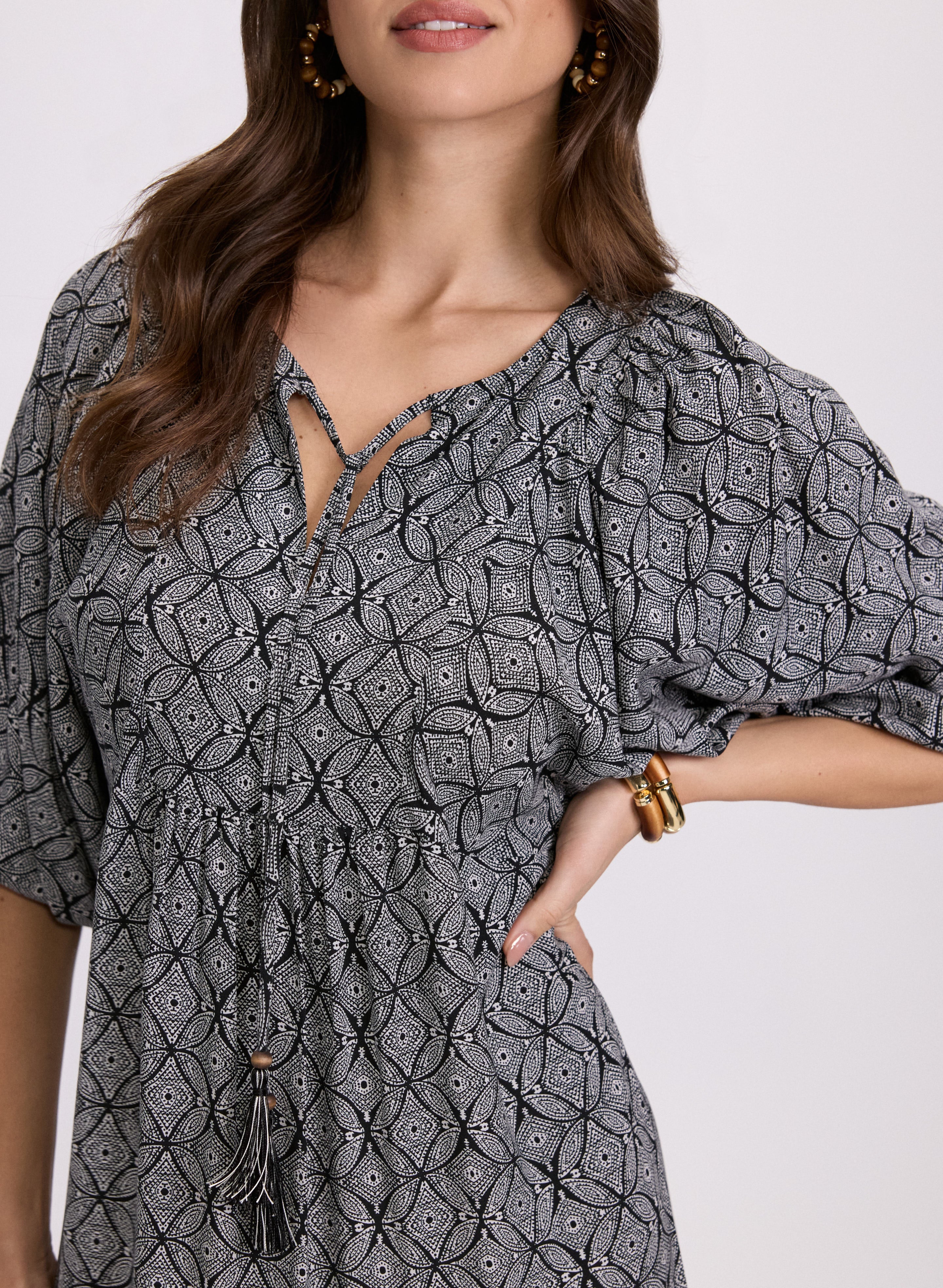 Geometric Prairie Dress - Image 3