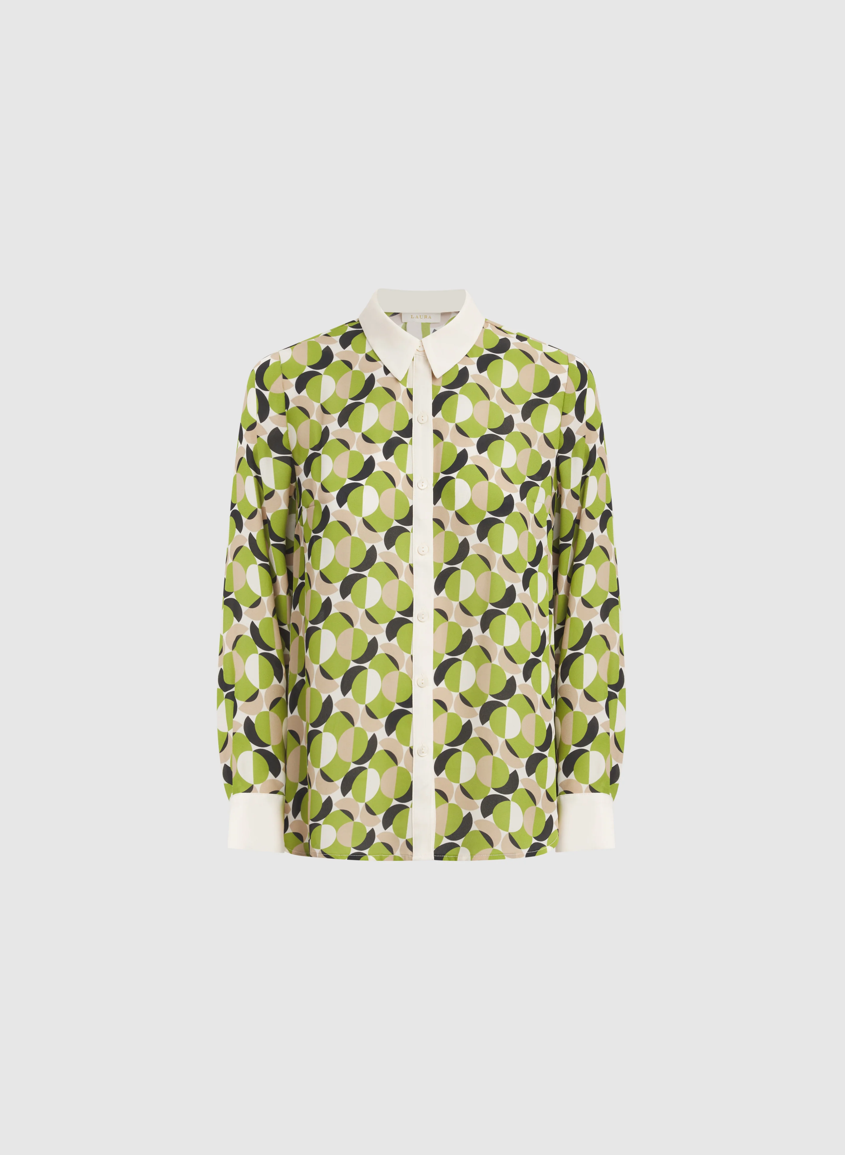Geometric Print Blouse - Image 6