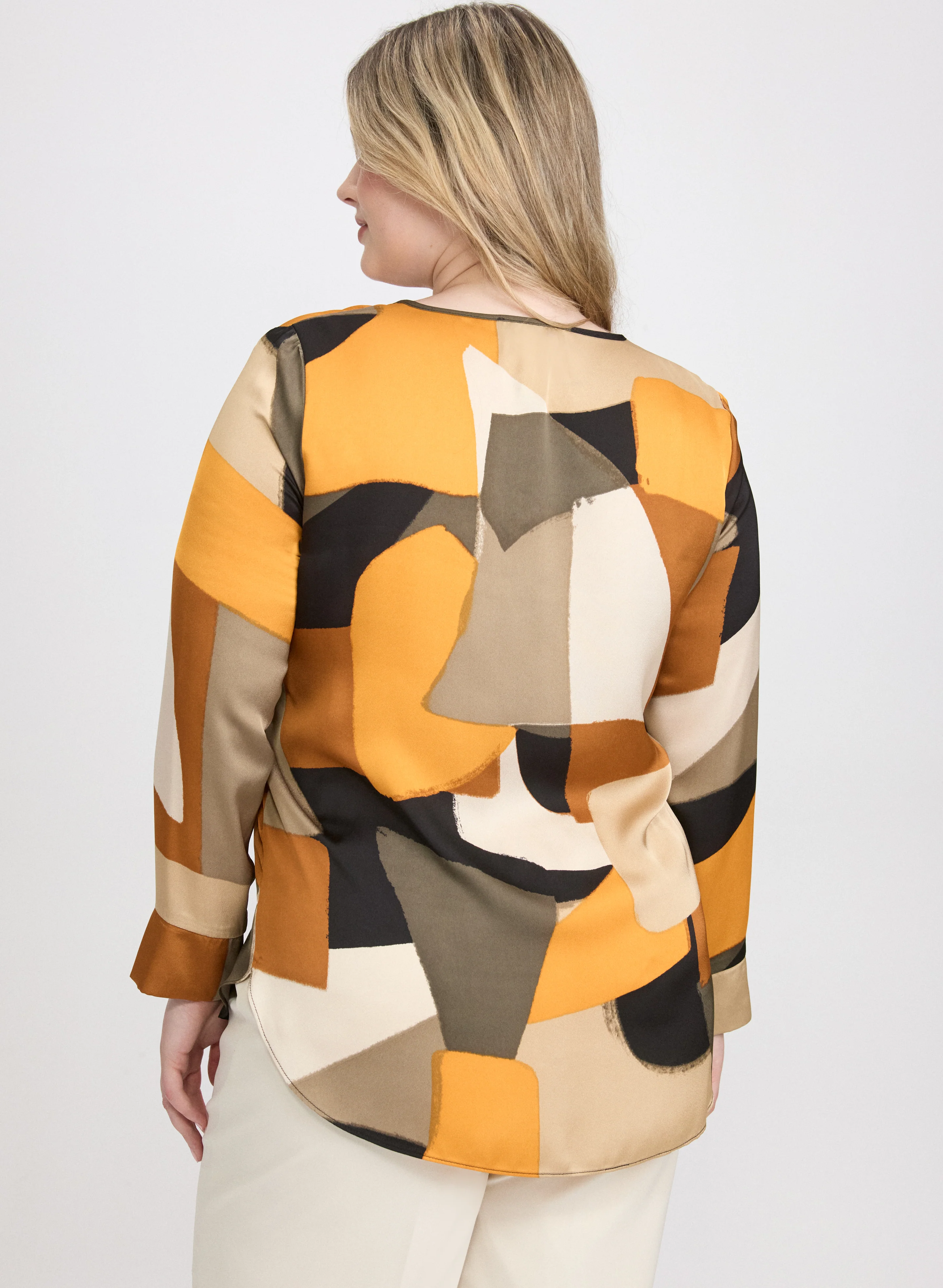 Joseph Ribkoff - Geometric Print Blouse - Image 4