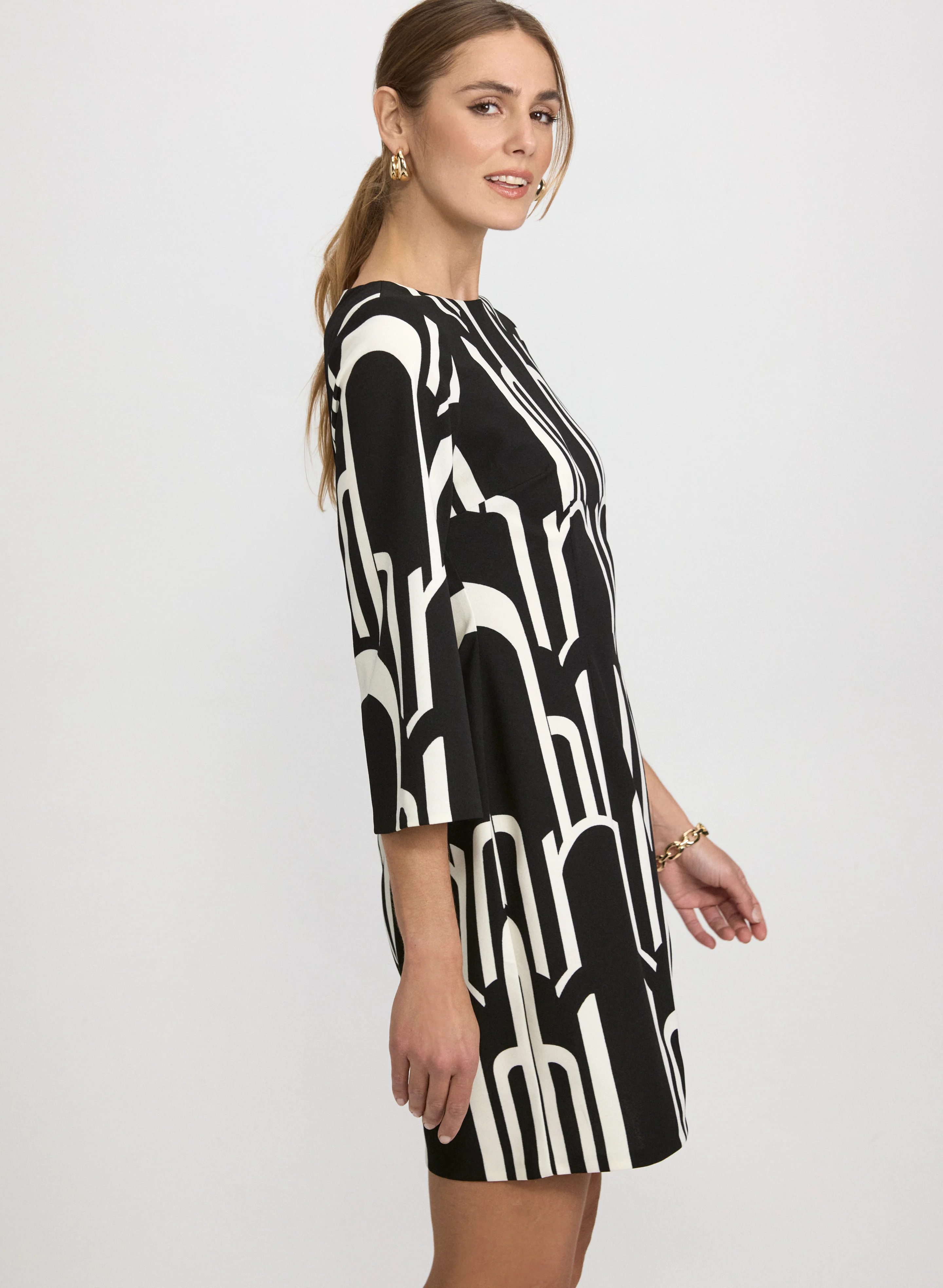 Geometric Print Dress - Image 7