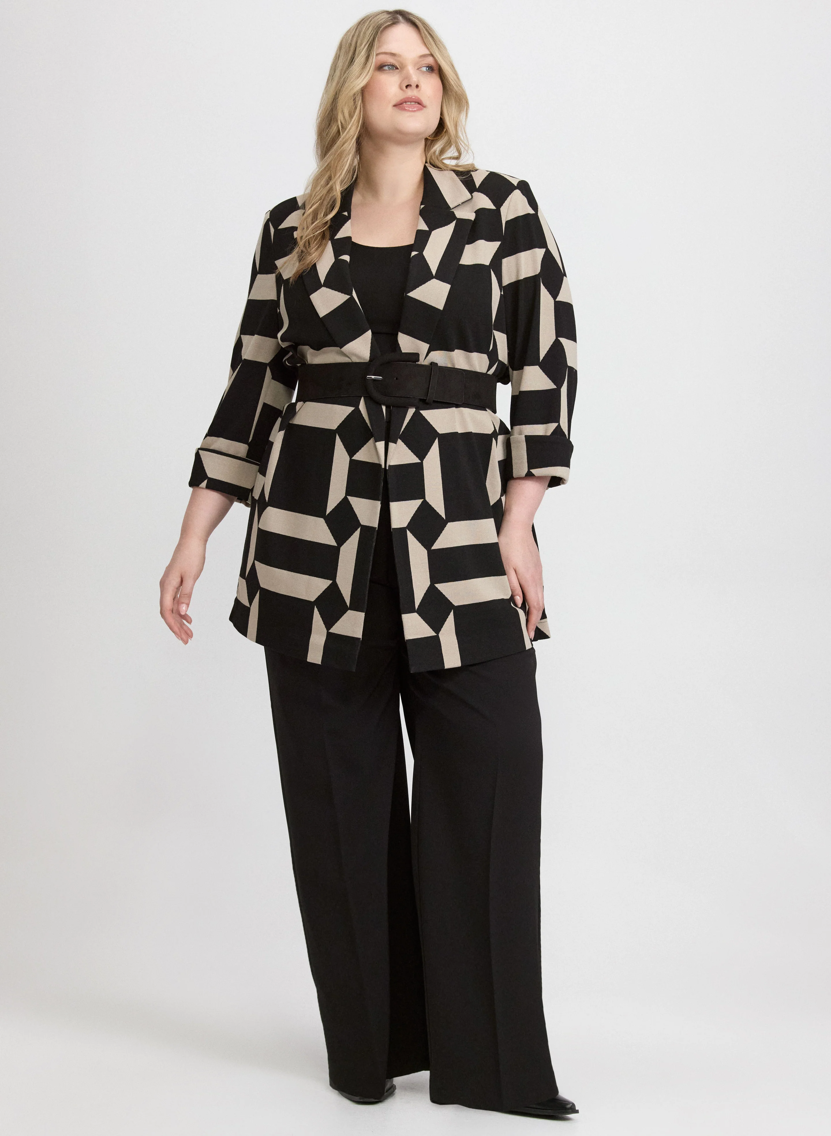 Geometric Print Jacket - Image 3