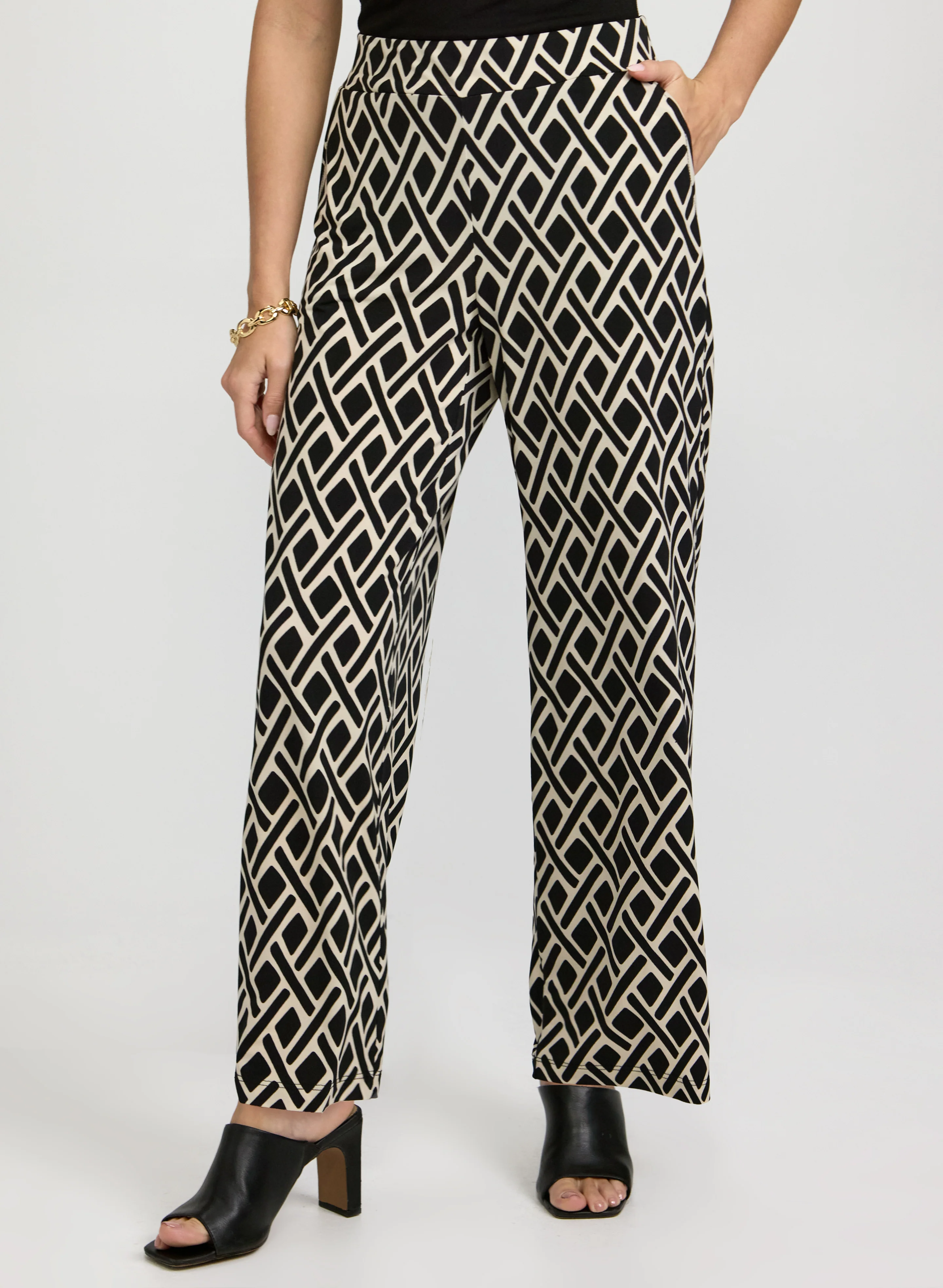 Geometric Print Pants