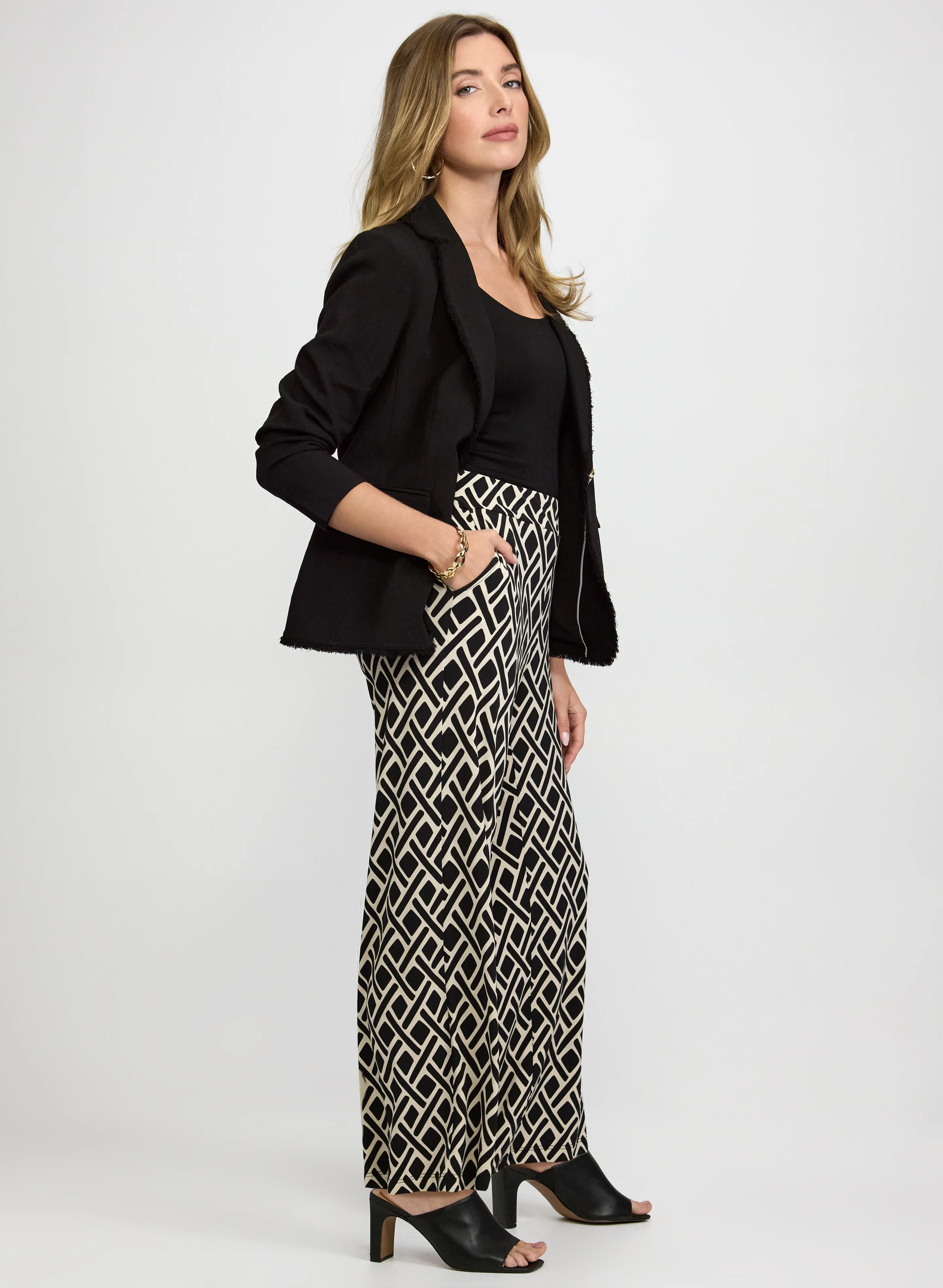 Geometric Print Pants - Image 5