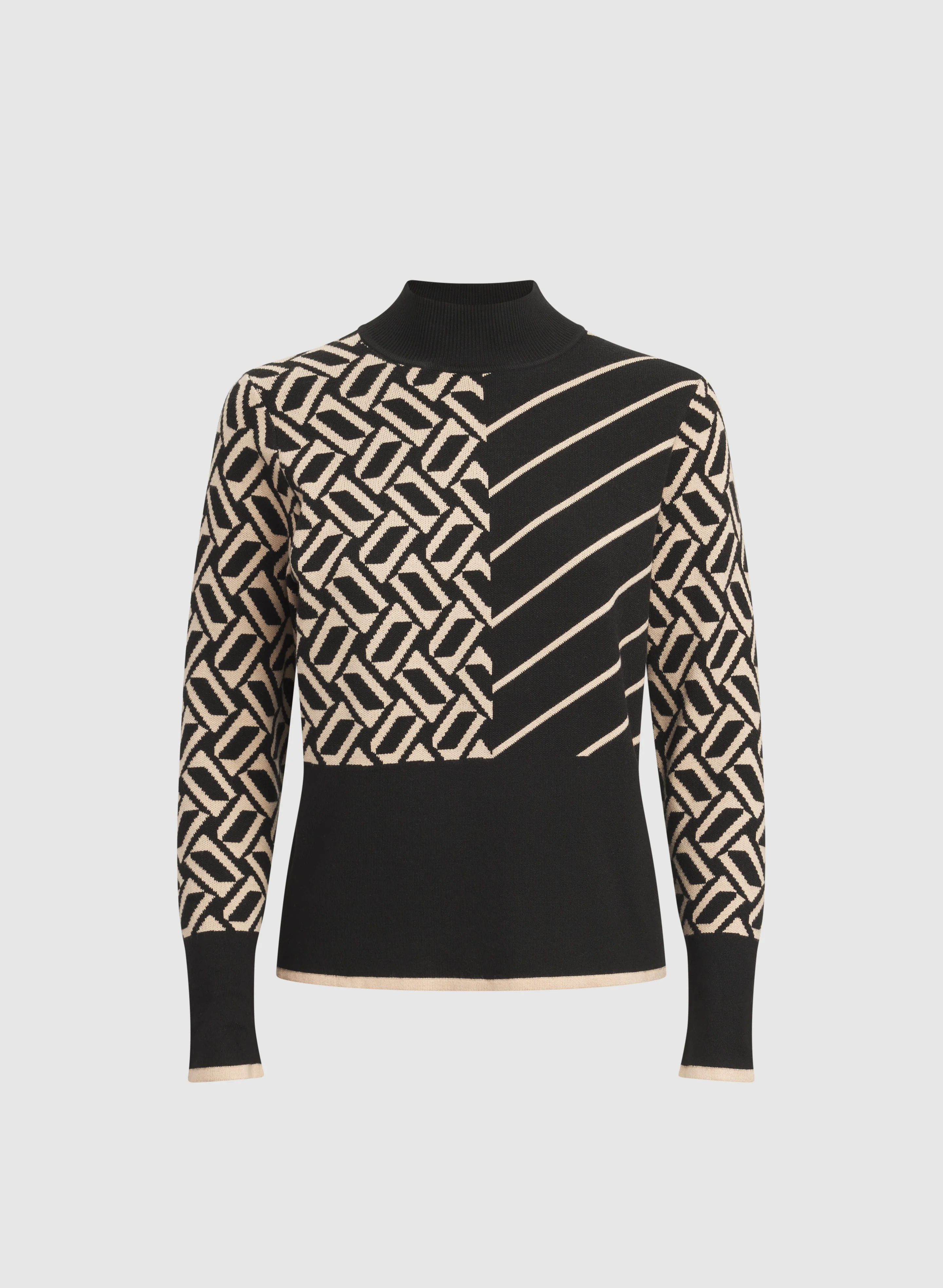 Geometric Print Sweater - Image 6
