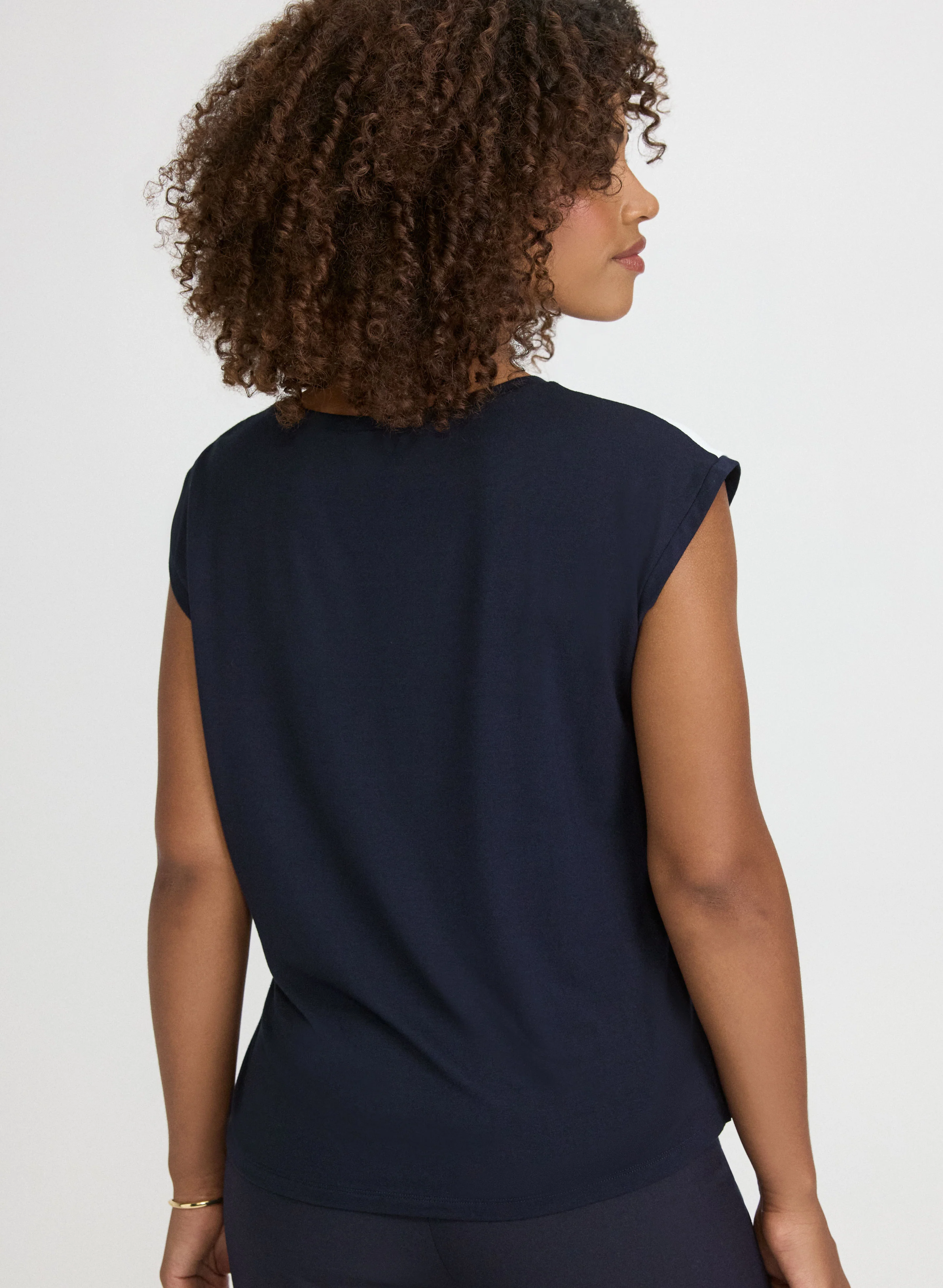 Geometric Print Top - Image 4