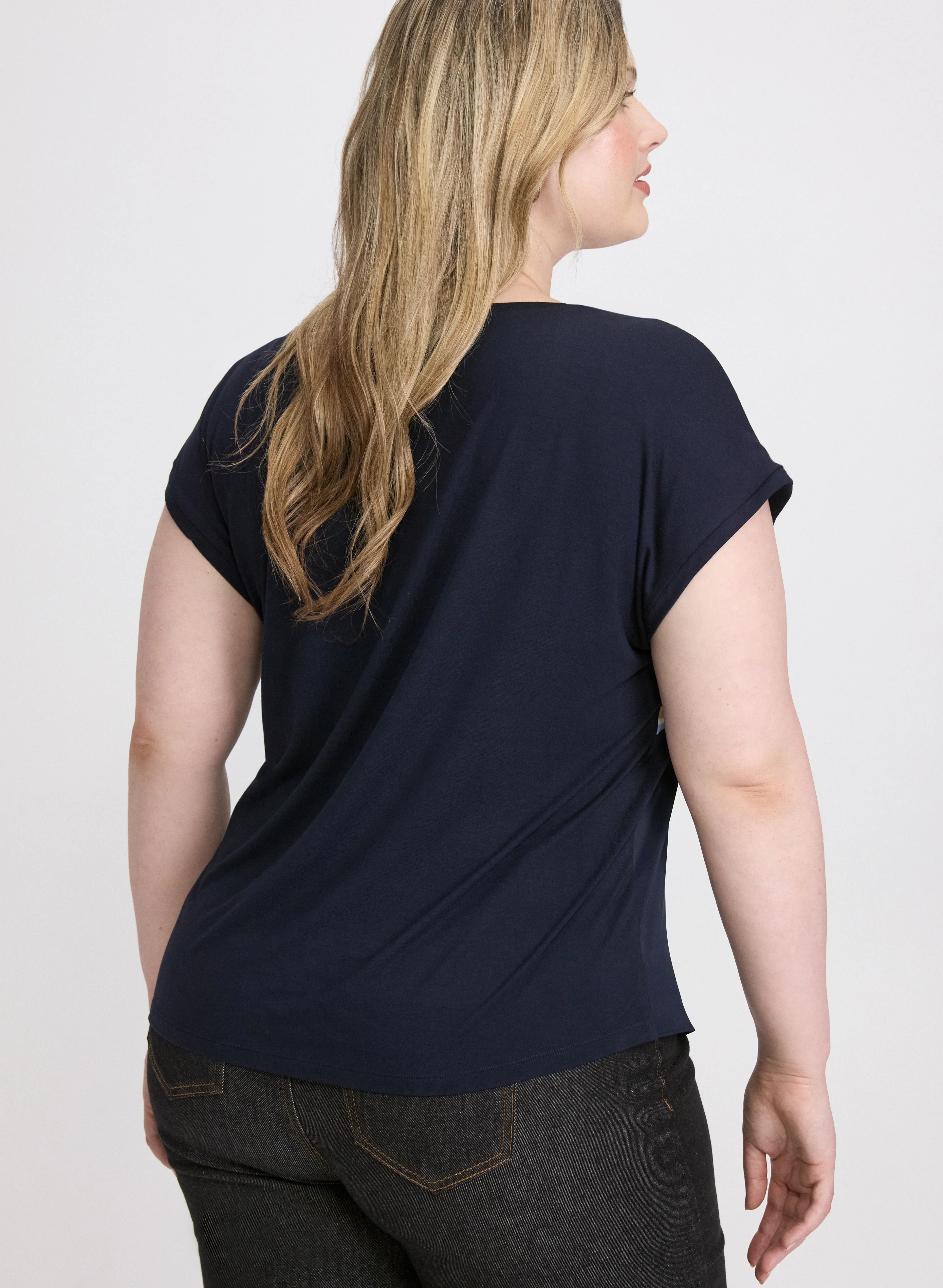 Geometric Print Top - Image 4