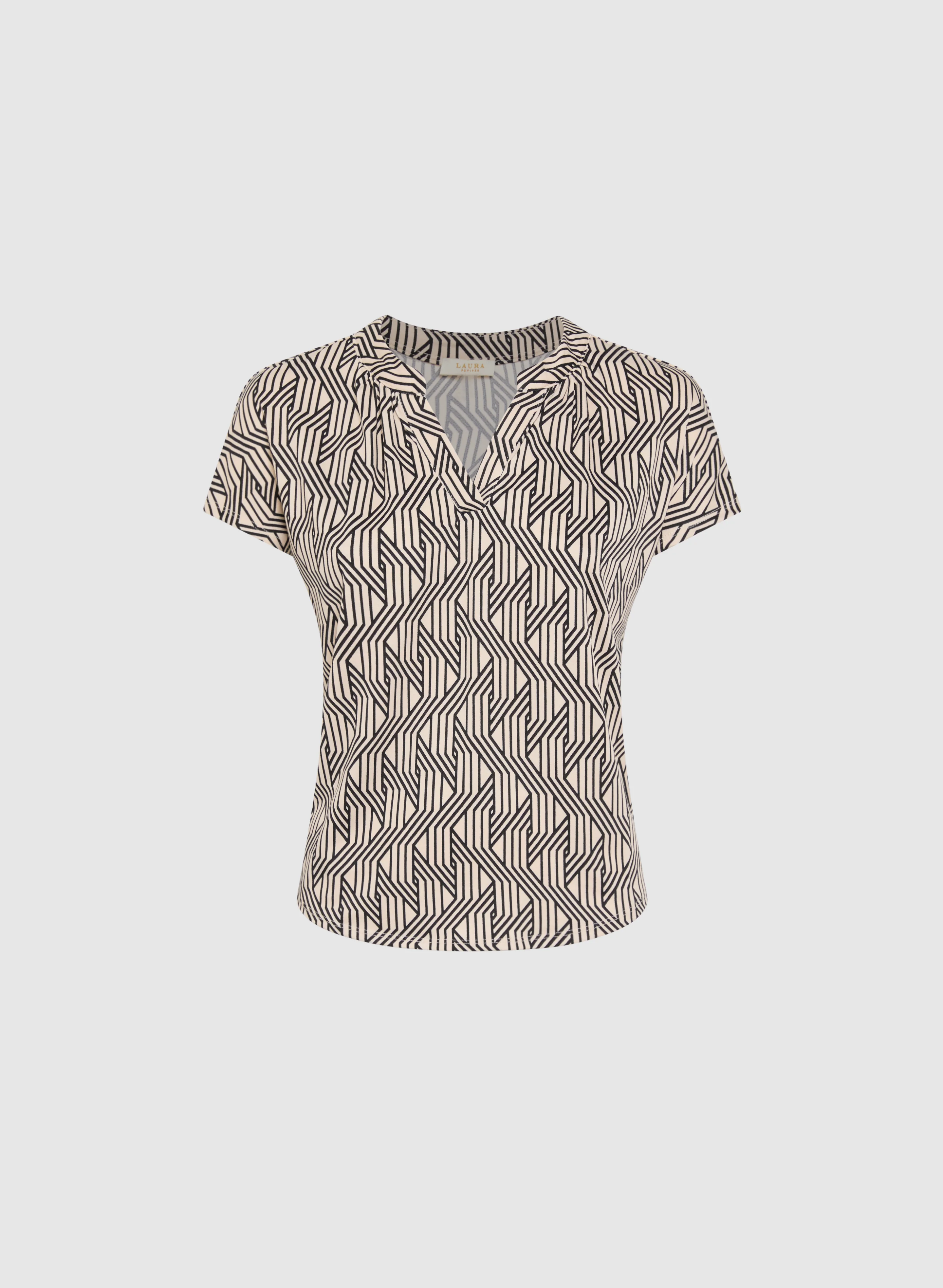 Geometric Print Top - Image 6
