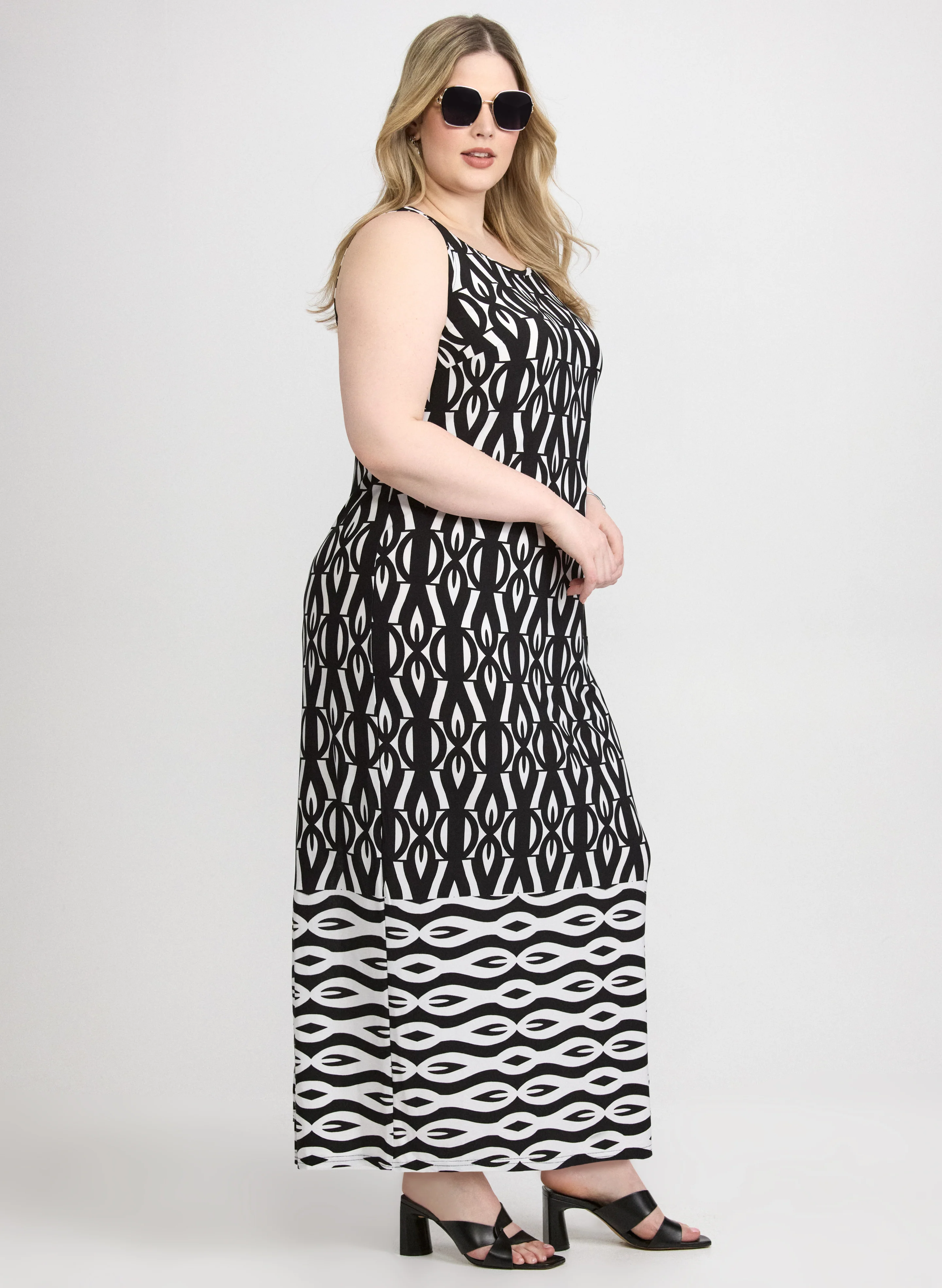 Geometric Printed Dress - Image 2