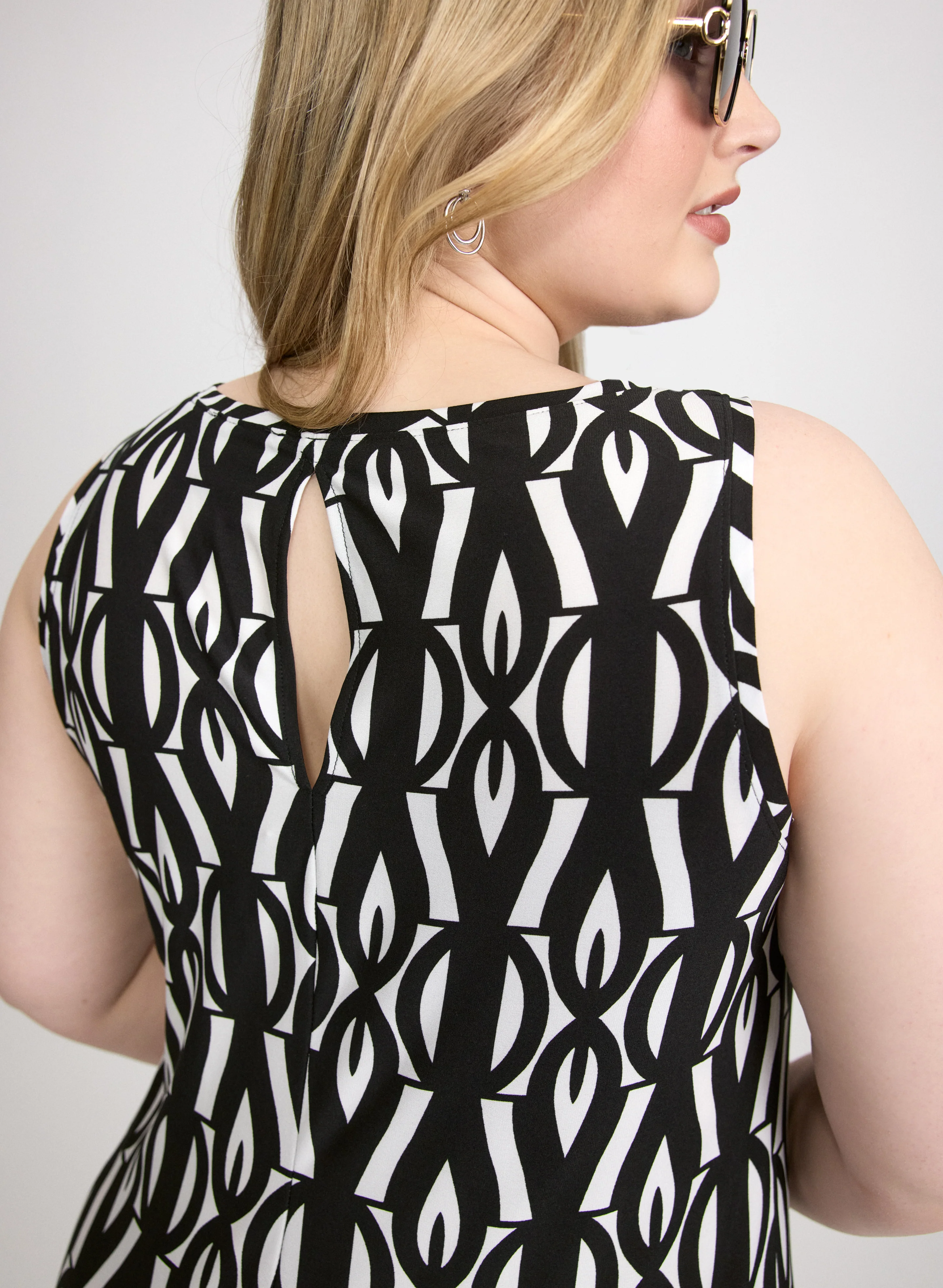 Geometric Printed Dress - Image 6