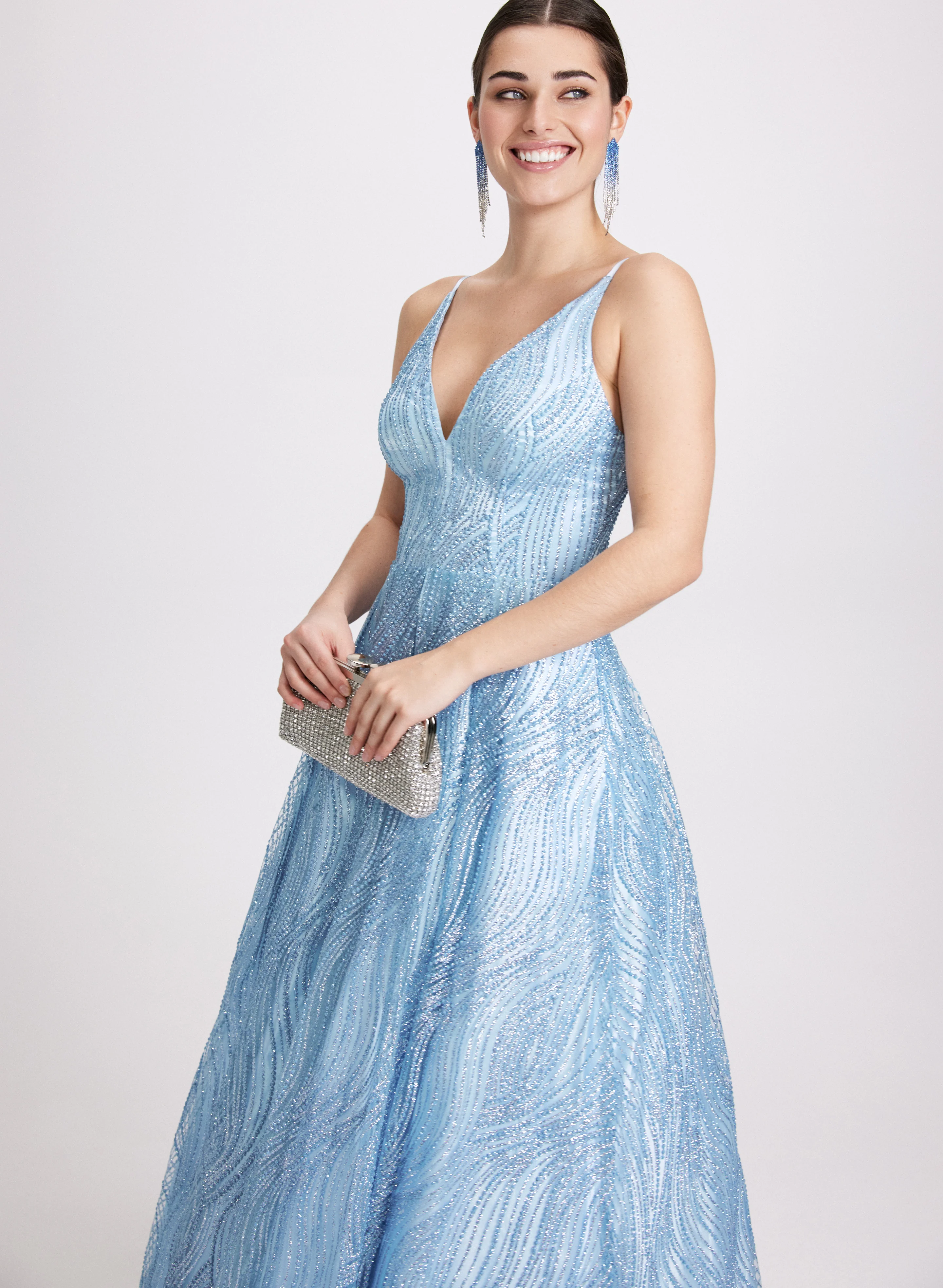 Glitter Ballgown Dress - Image 7