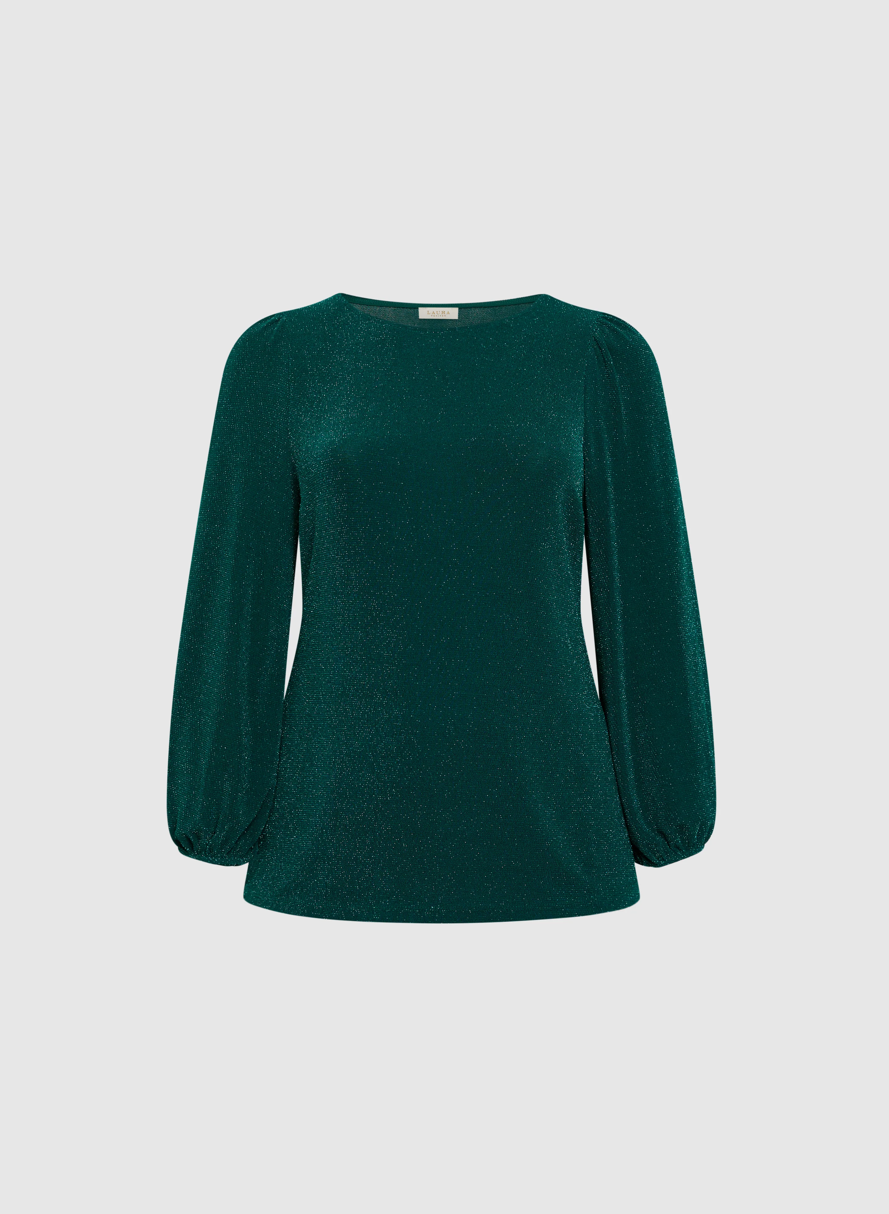 Glitter Bouffant Sleeve Top - Image 6