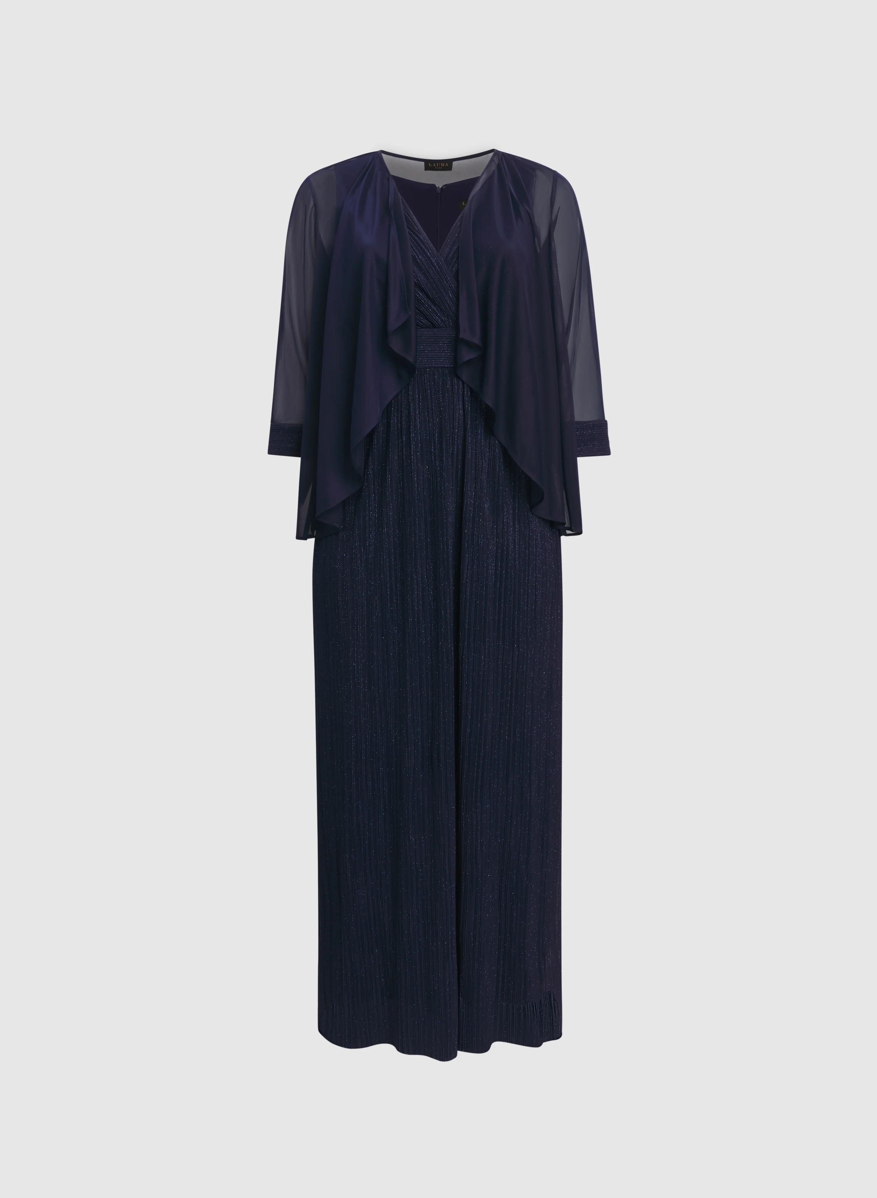 Glitter Chiffon Jacket & Dress Set - Image 6