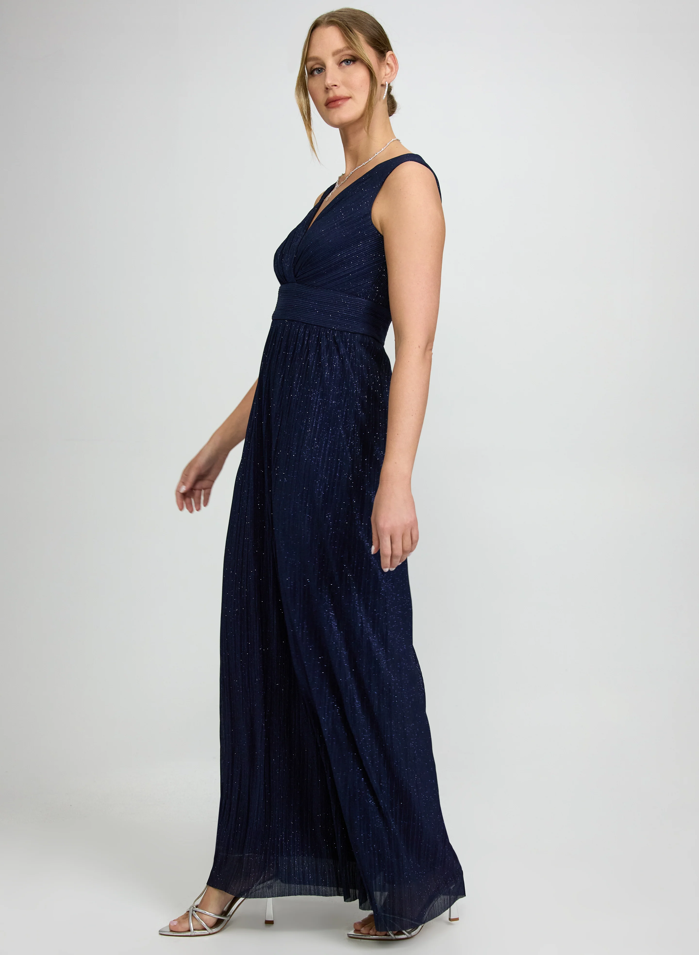 Glitter Dress & Chiffon Jacket Set - Image 2