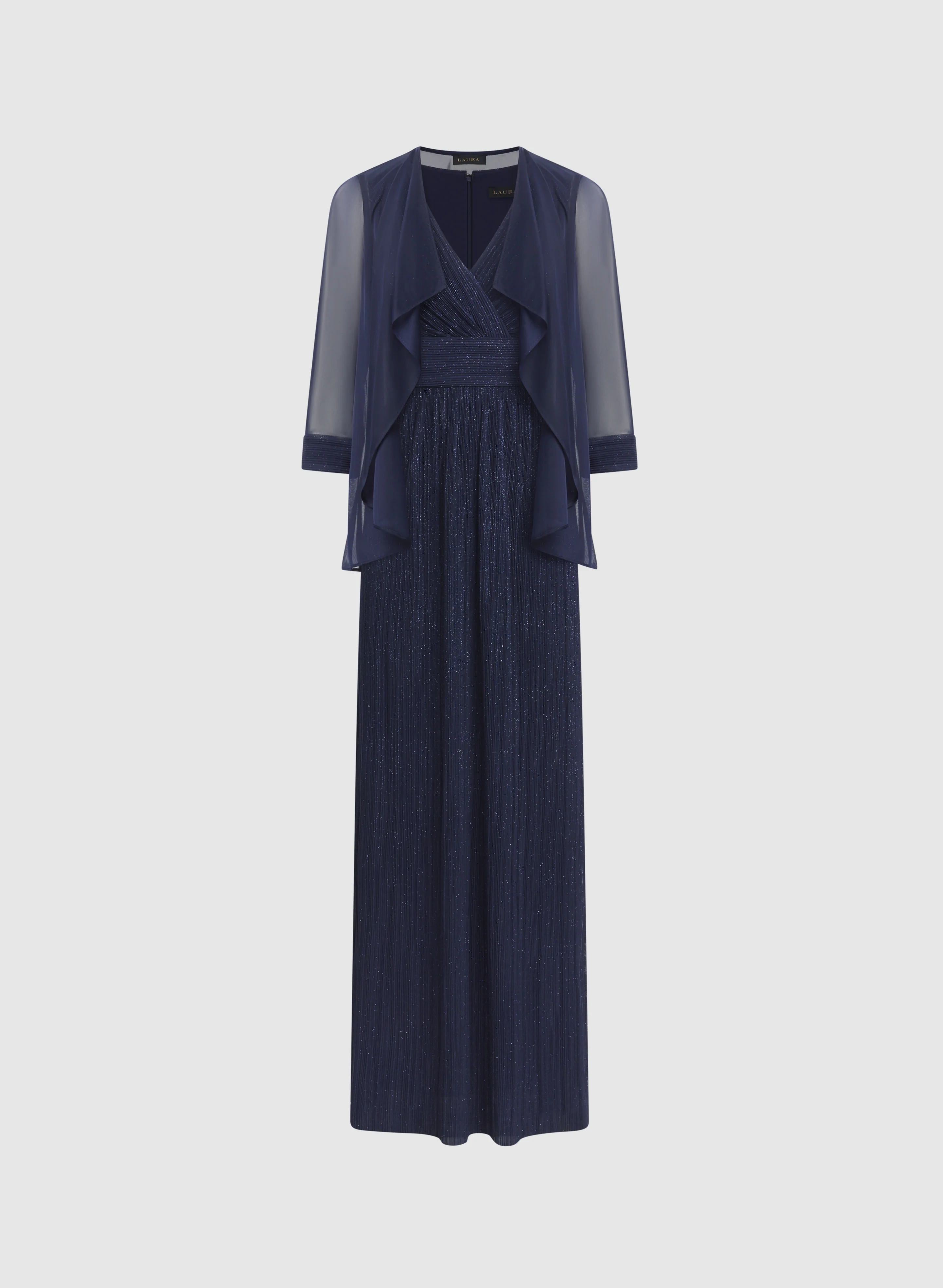 Glitter Dress & Chiffon Jacket Set - Image 5