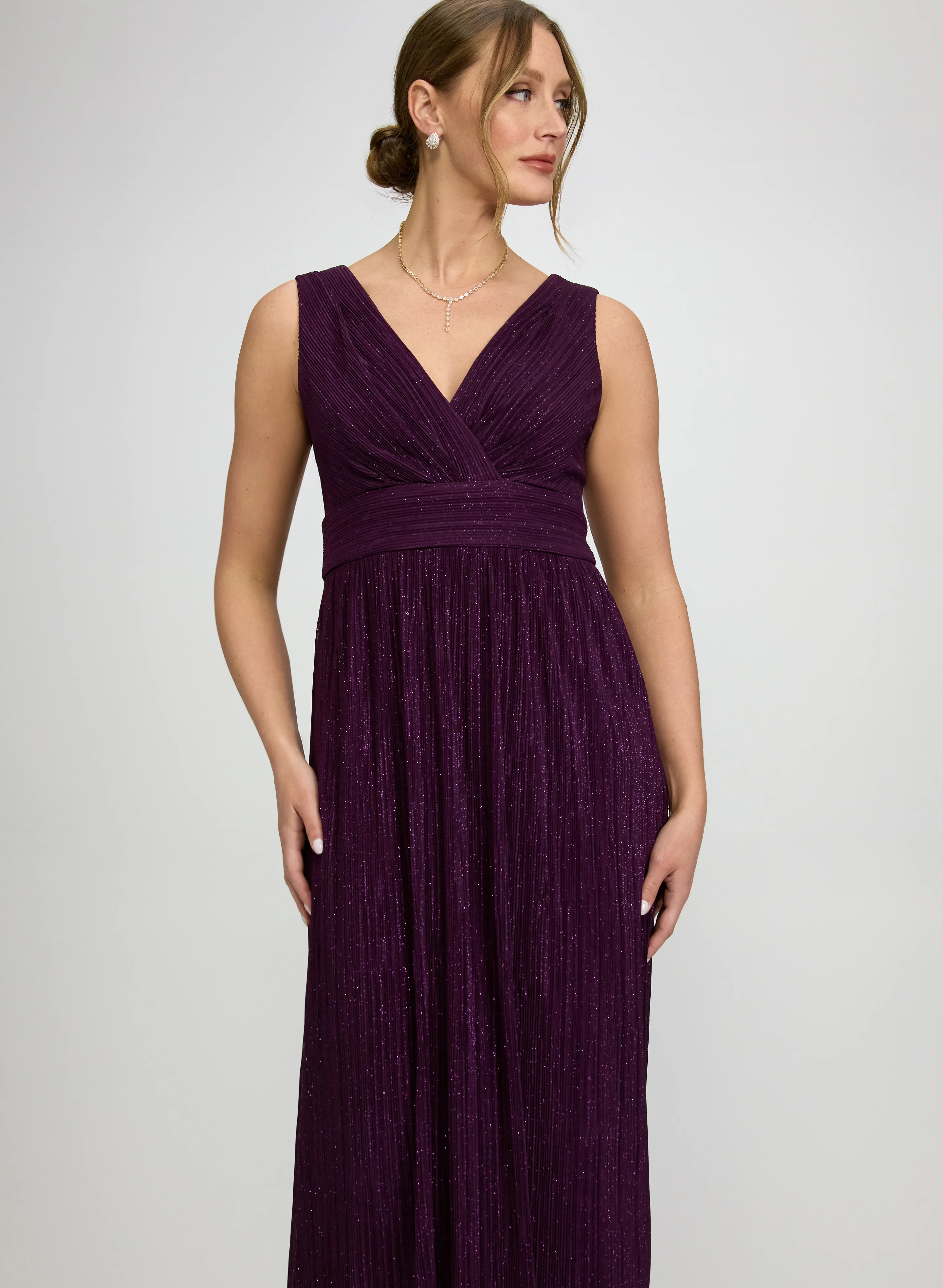 Glitter Dress & Chiffon Jacket Set - Image 5