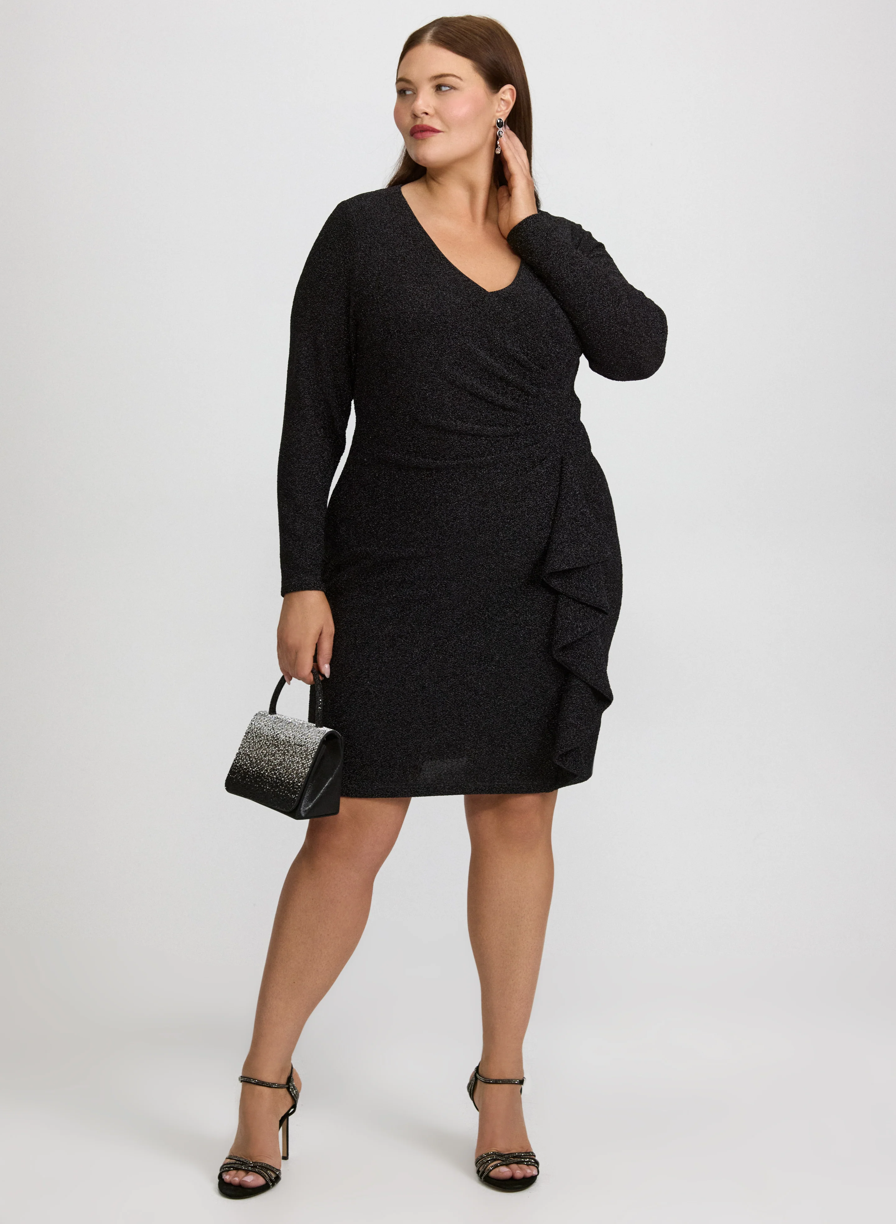 Glitter Fitted Dress - Image 2