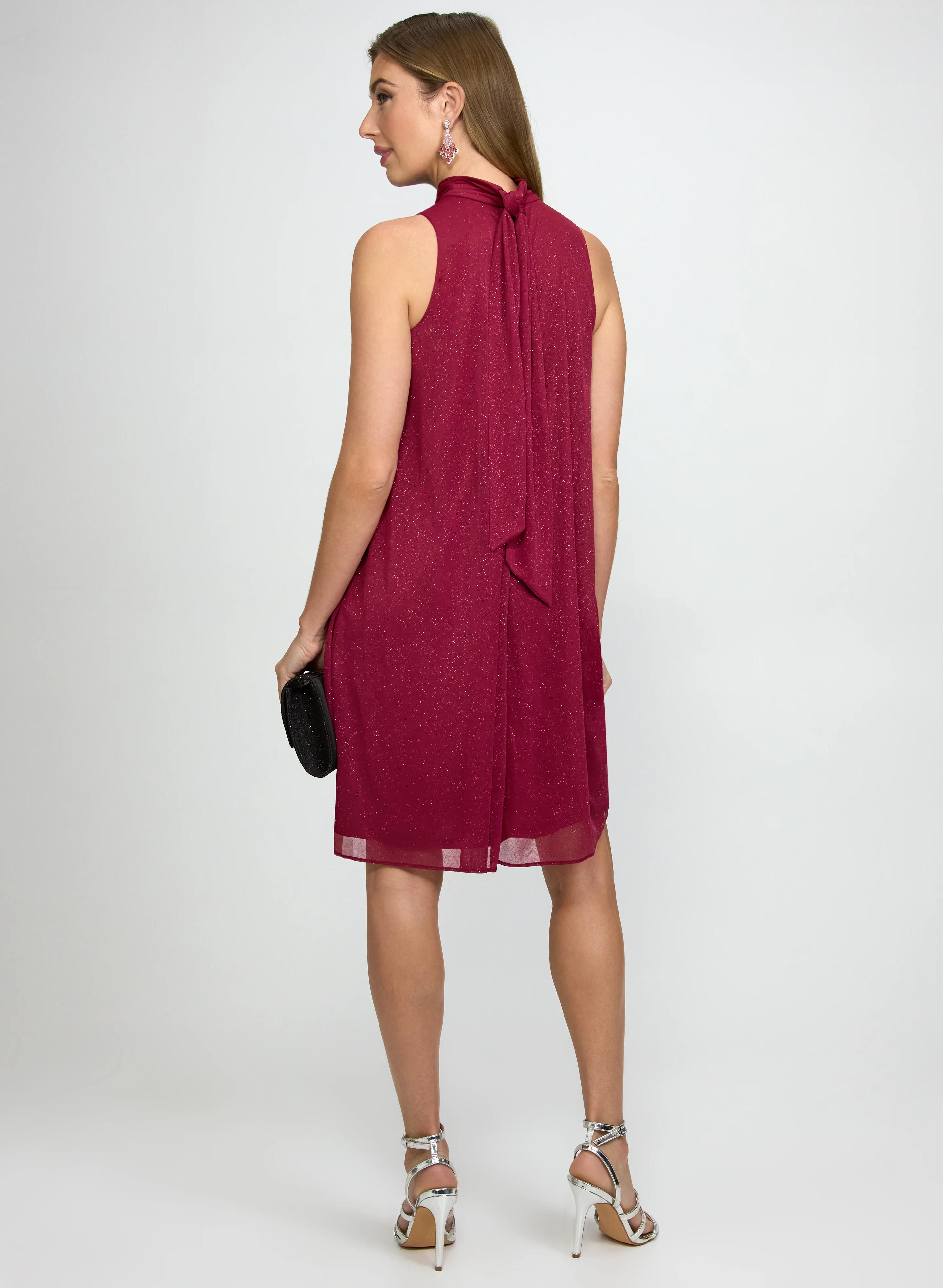 Glitter Halter Neck Dress - Image 4