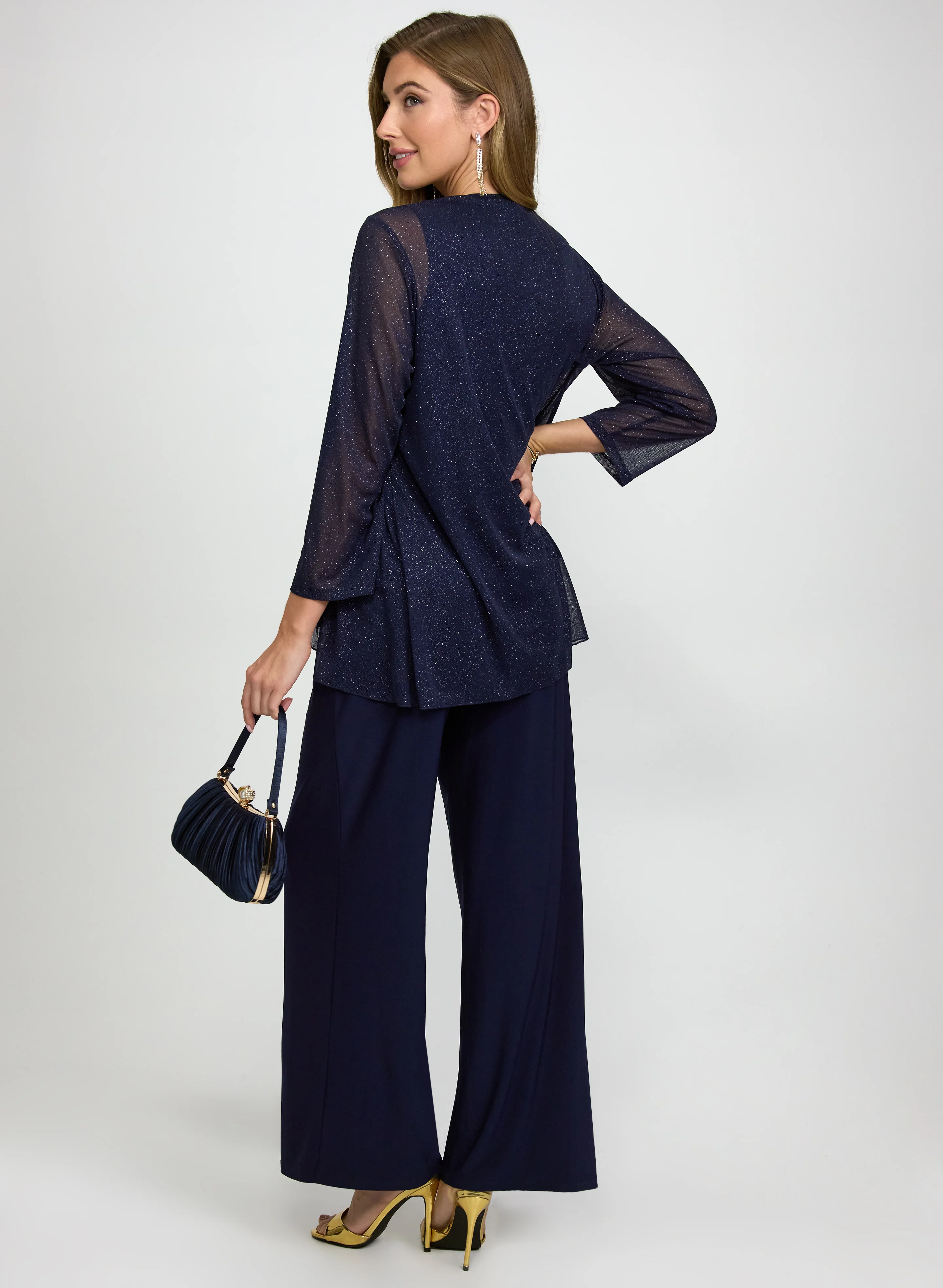 Glitter Jacket, Top & Pants Set - Image 4