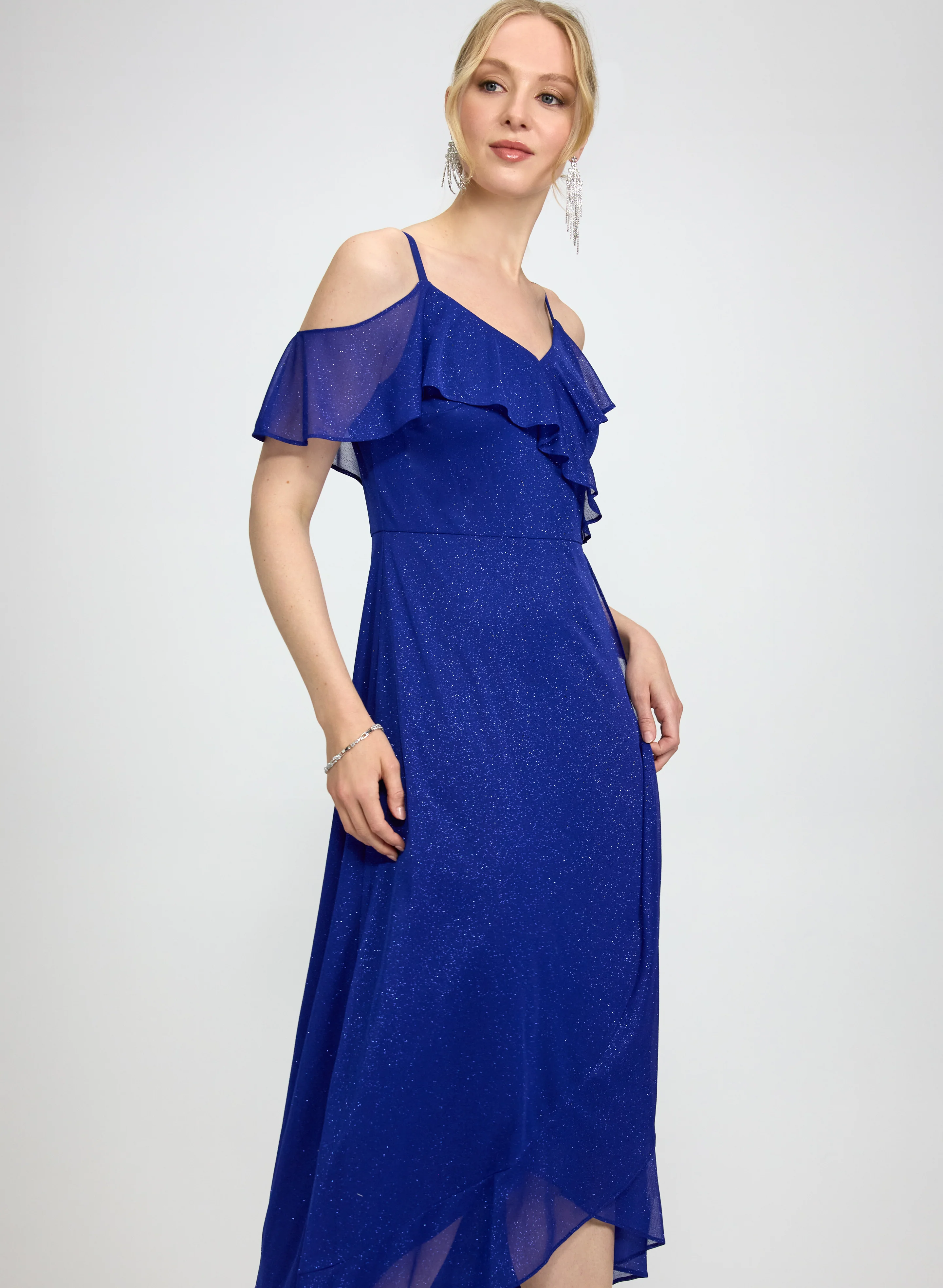 Glitter Mesh Dress - Image 4