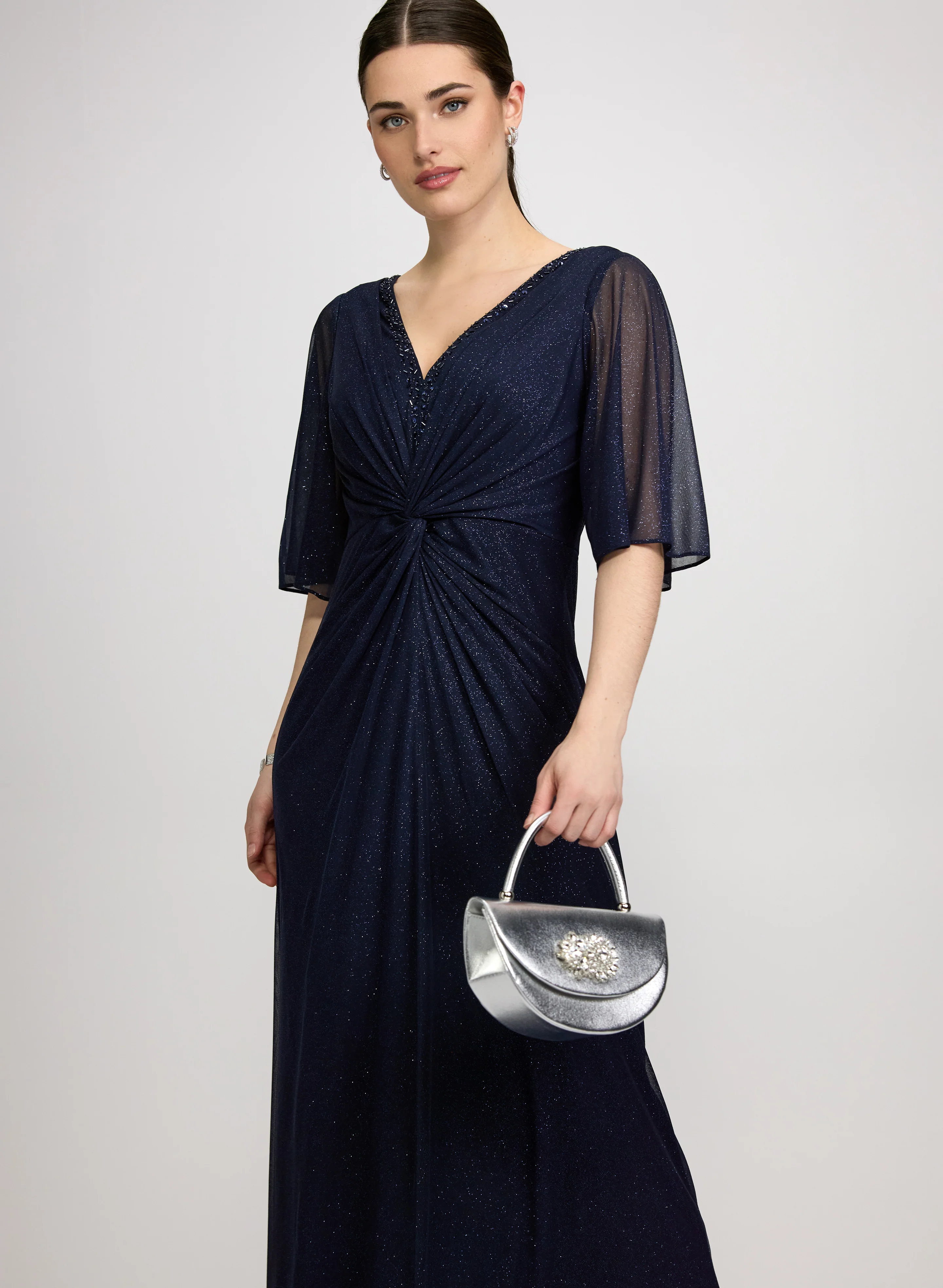 Glitter Mesh Dress - Image 4