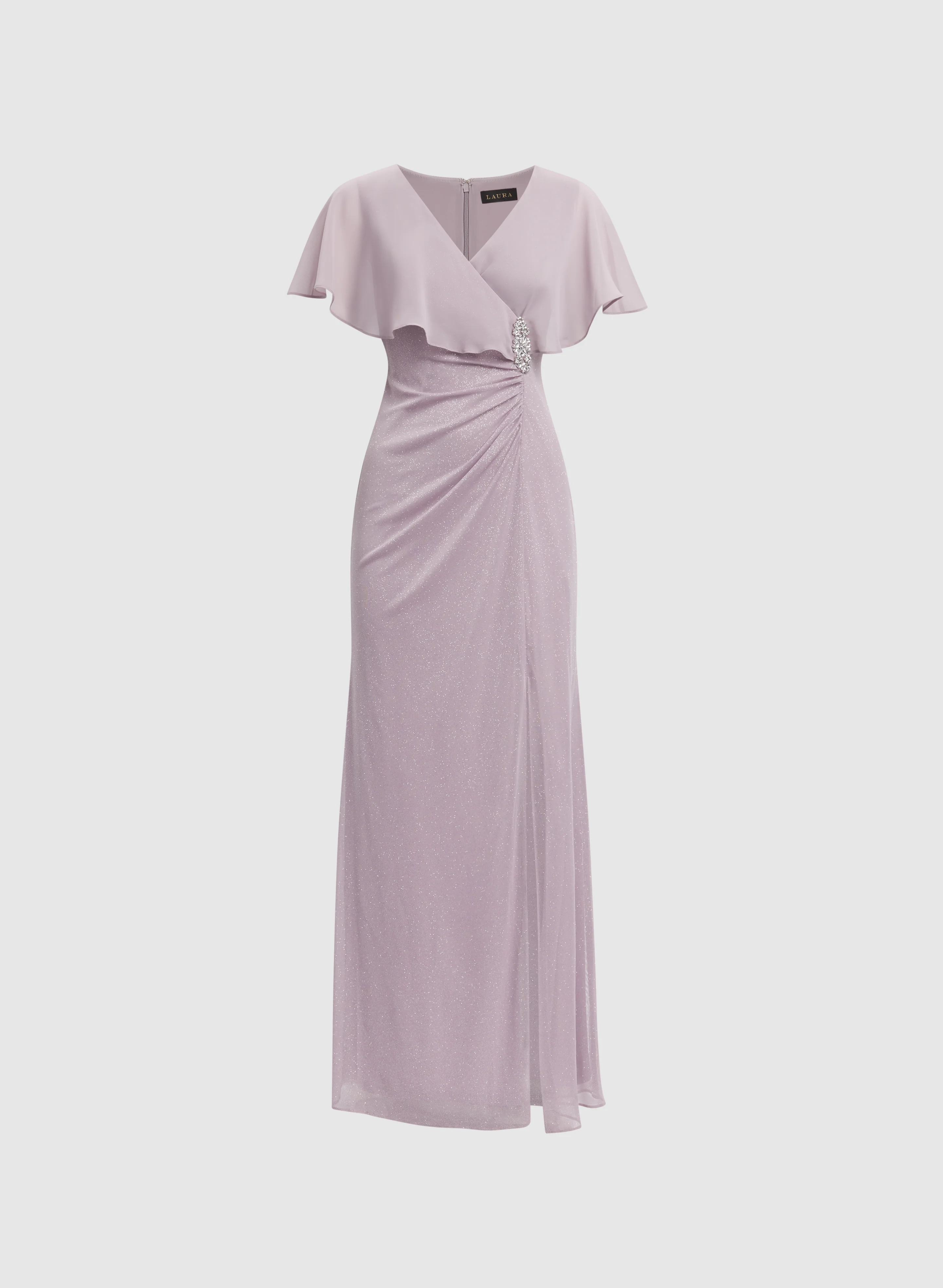Glitter Mesh Slit Dress - Image 6