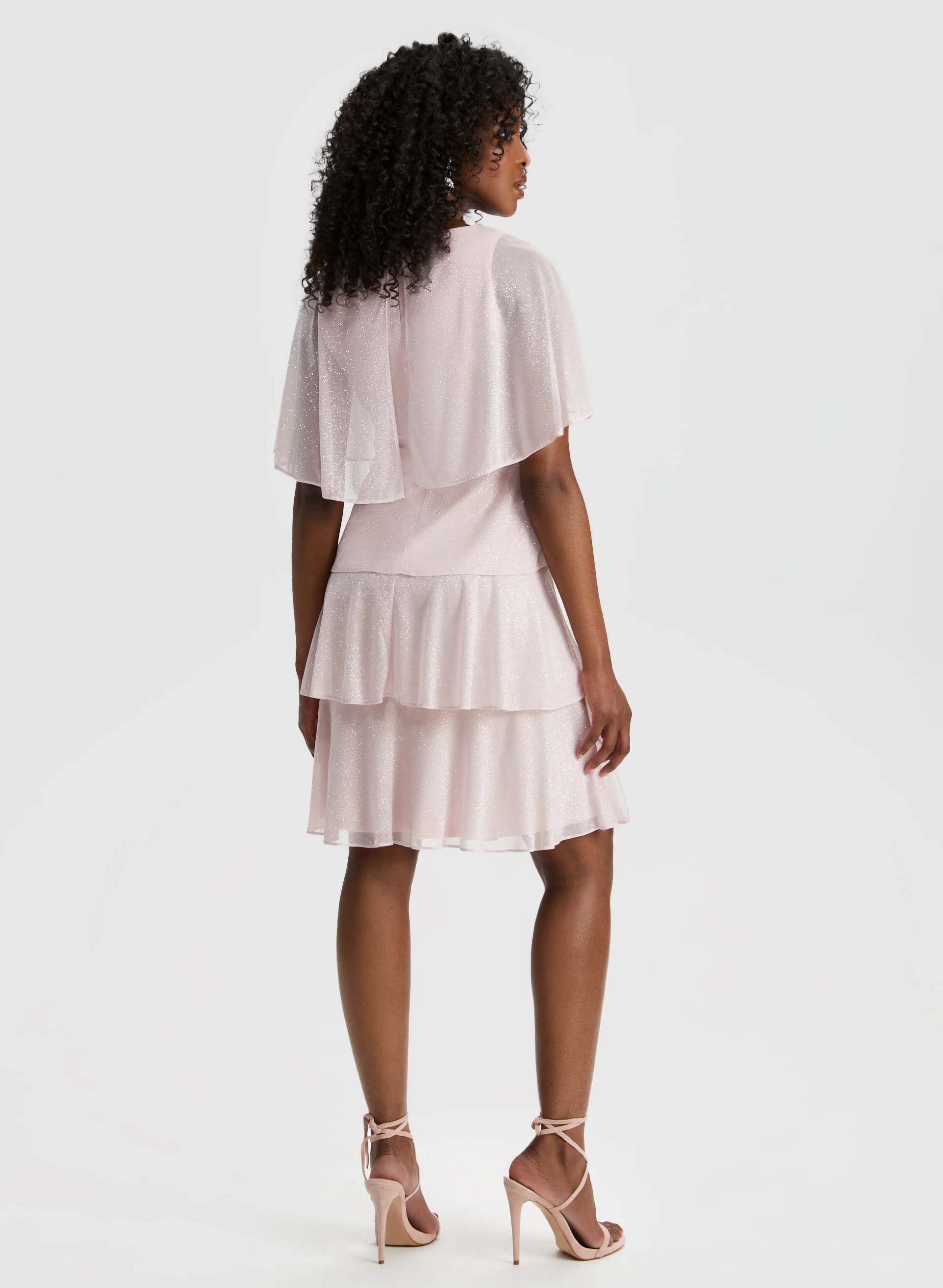 Glitter Mesh Tiered Dress - Image 2