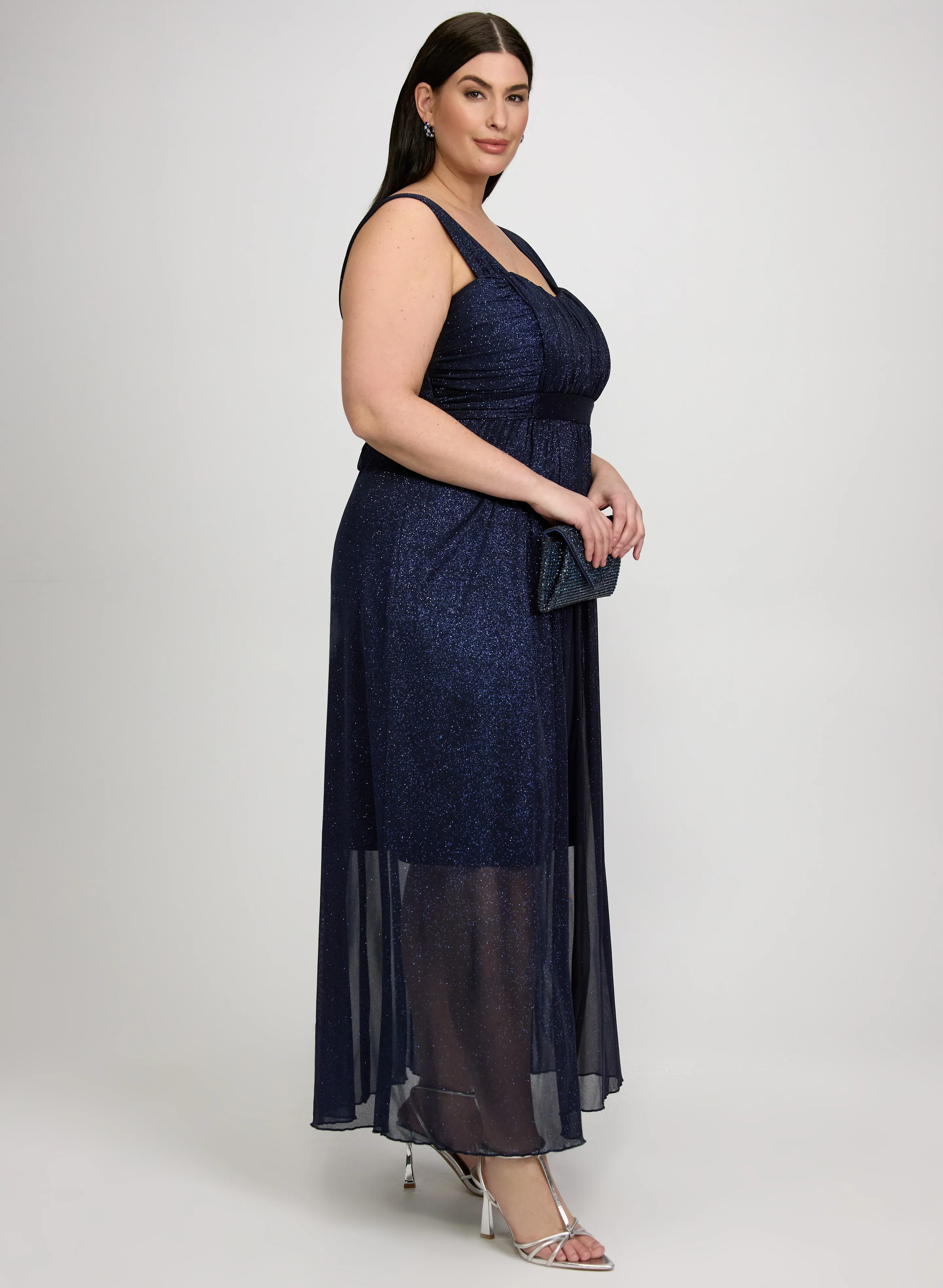 Glitter Overlay Dress - Image 2