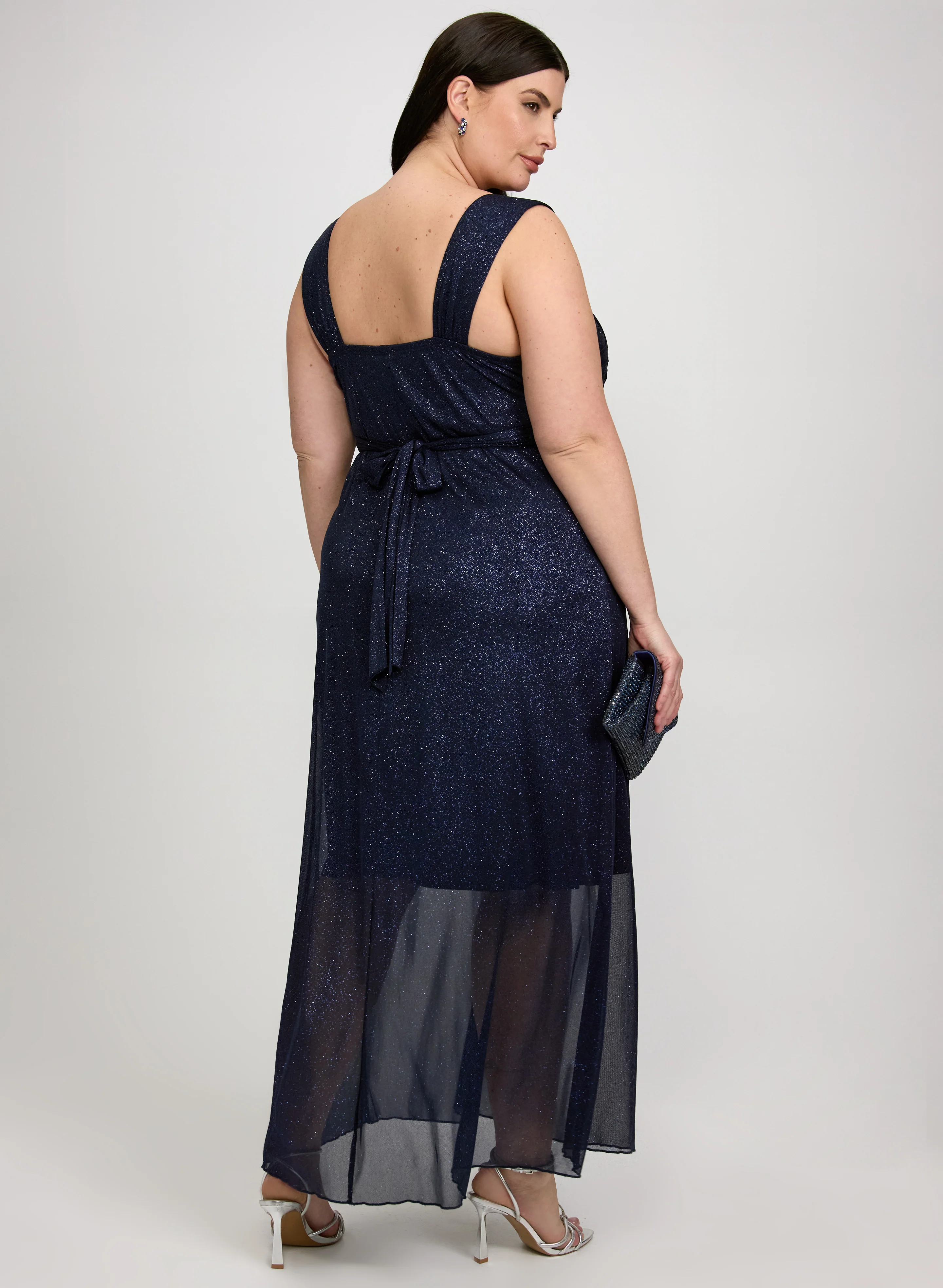 Glitter Overlay Dress - Image 3