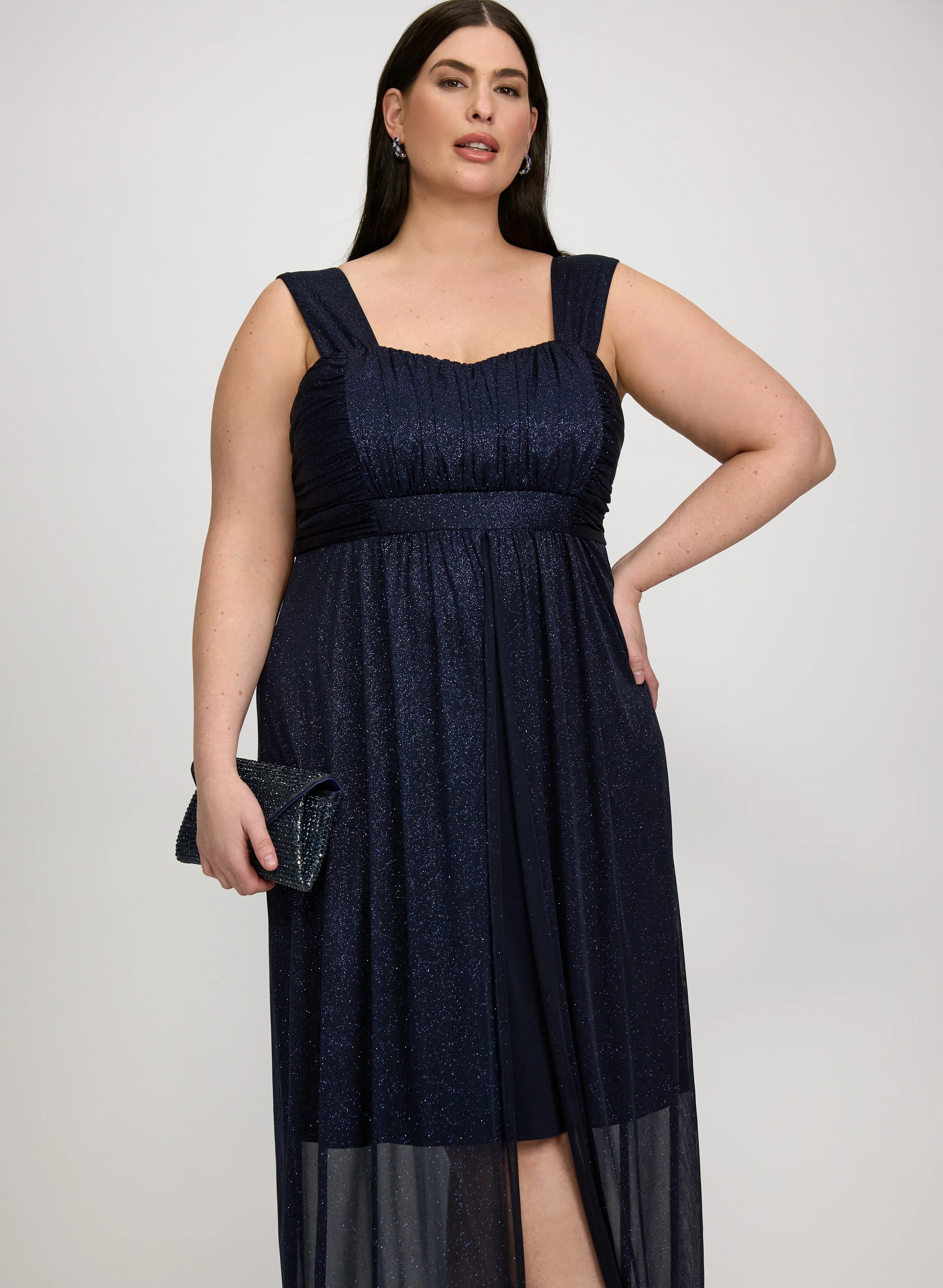 Glitter Overlay Dress - Image 4