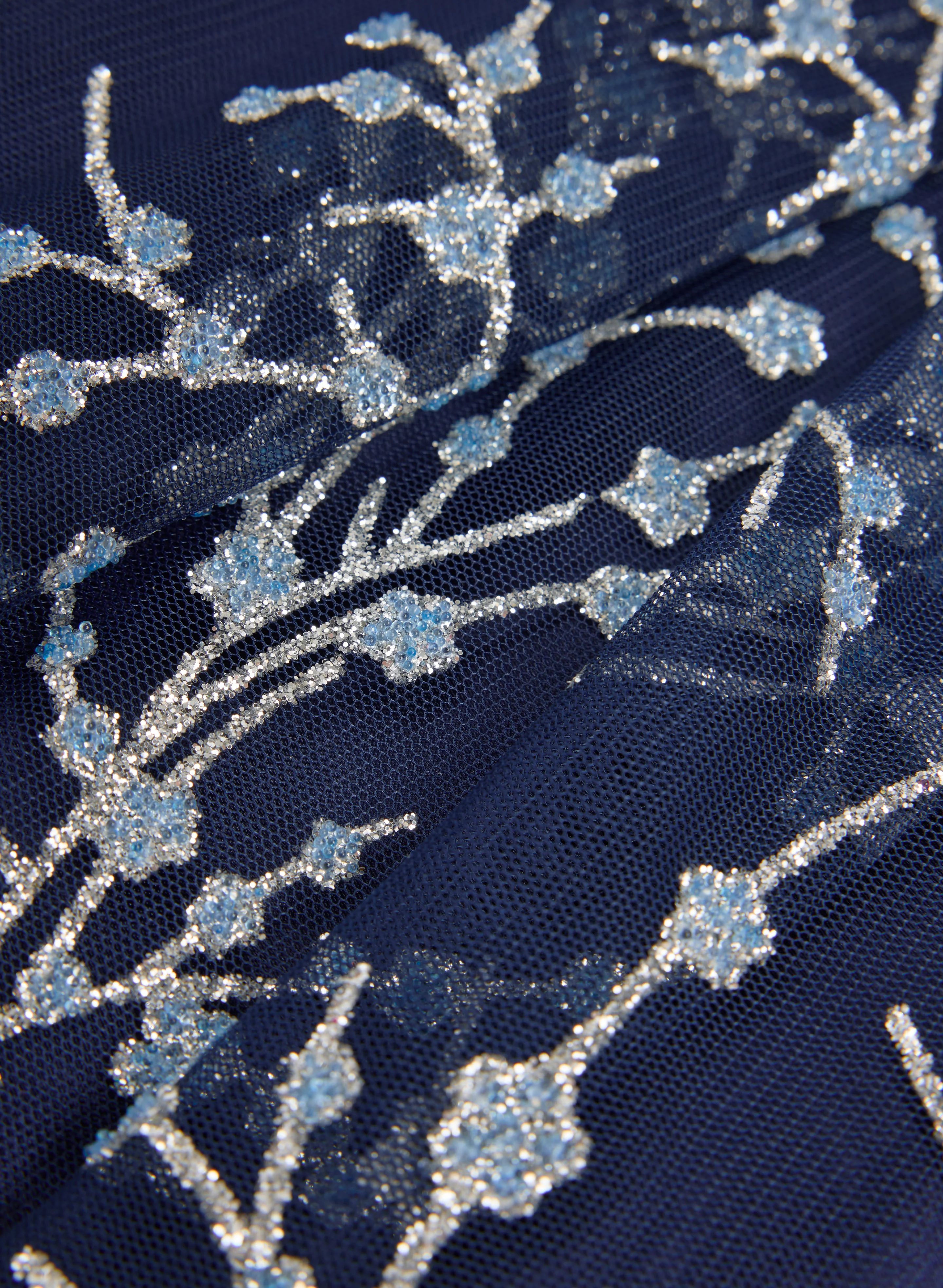 Glitter Tulle & Satin Gown - Image 6