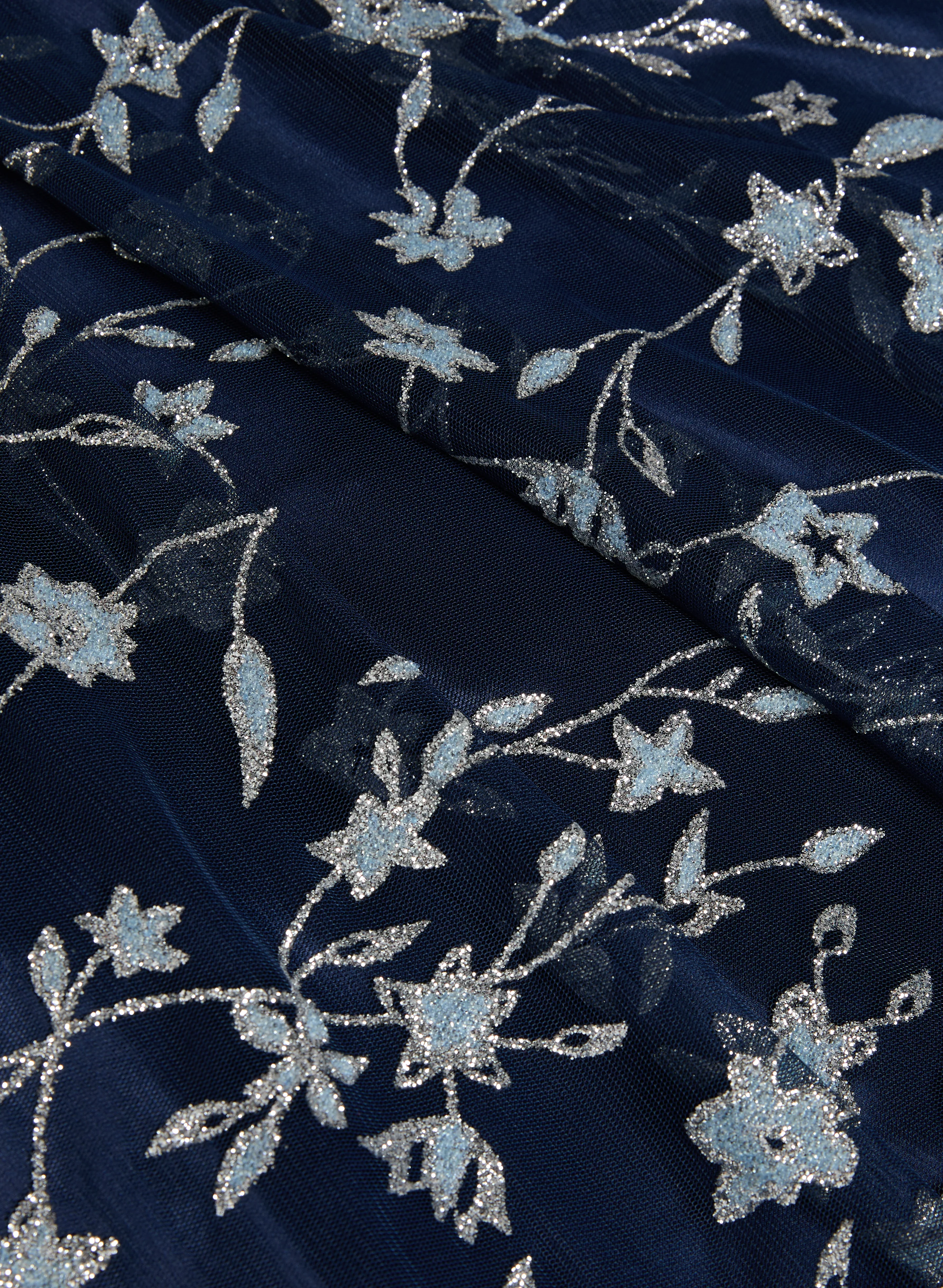 Glittery Floral Tulle Dress - Image 6