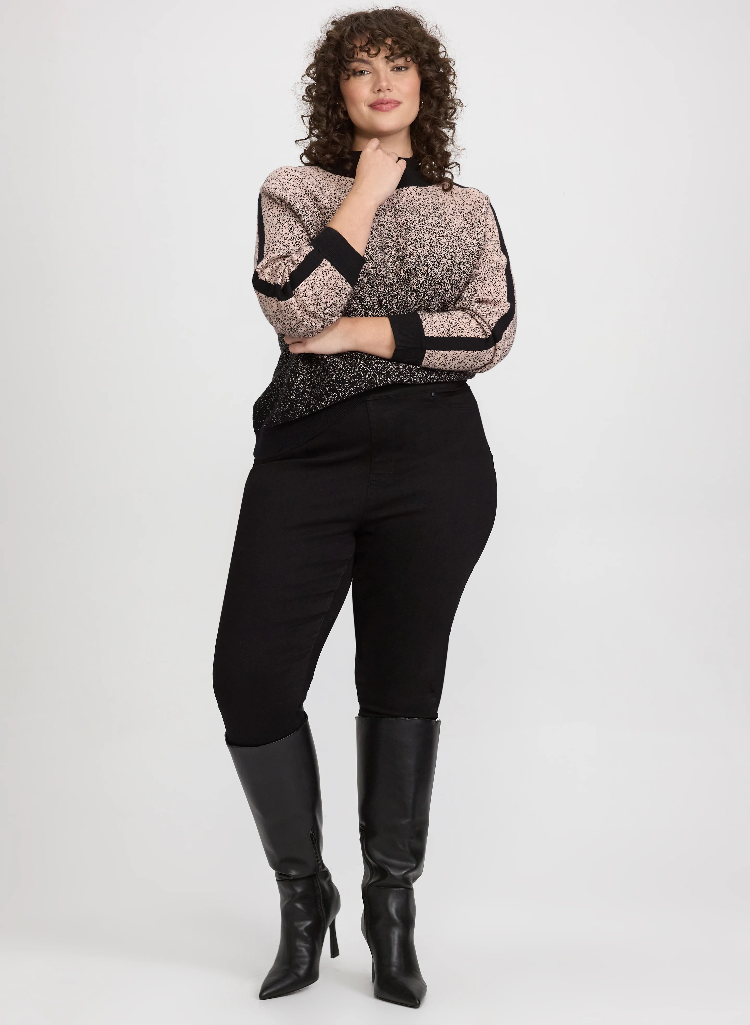 Gradient Dot Motif Sweater - Image 3