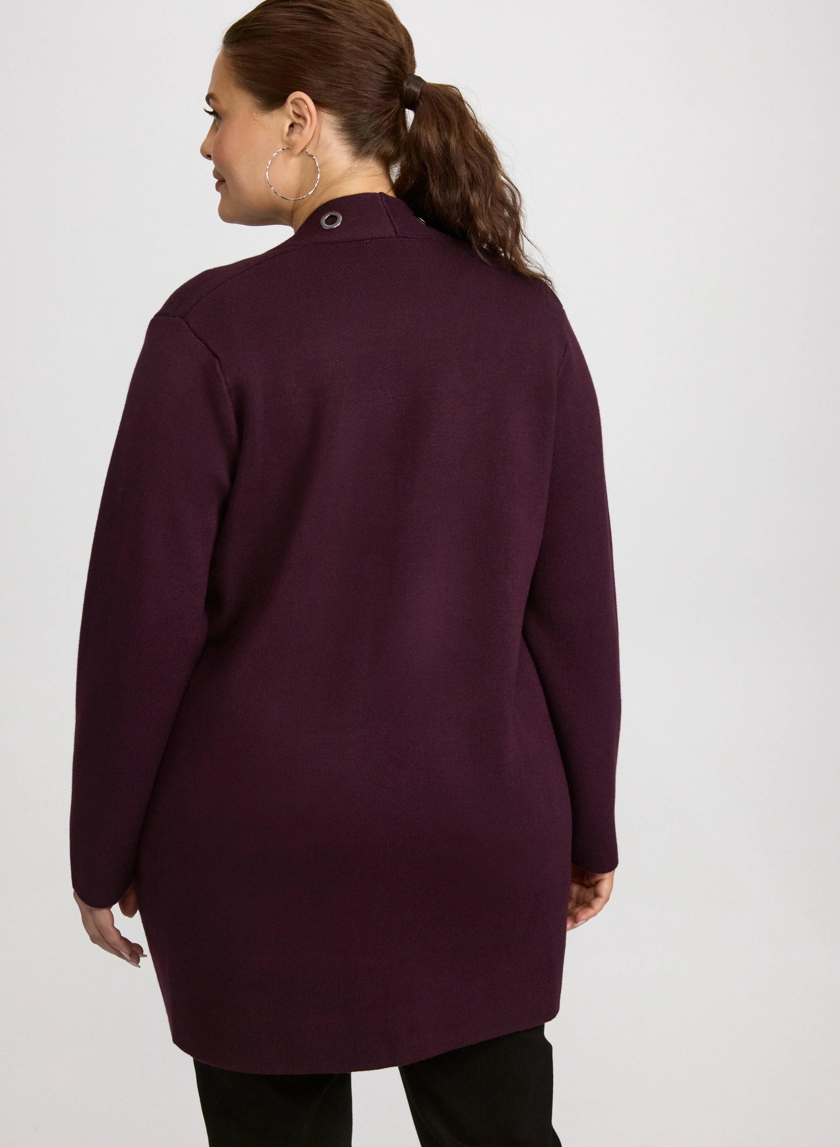 Grommet Detail Cardigan - Image 4